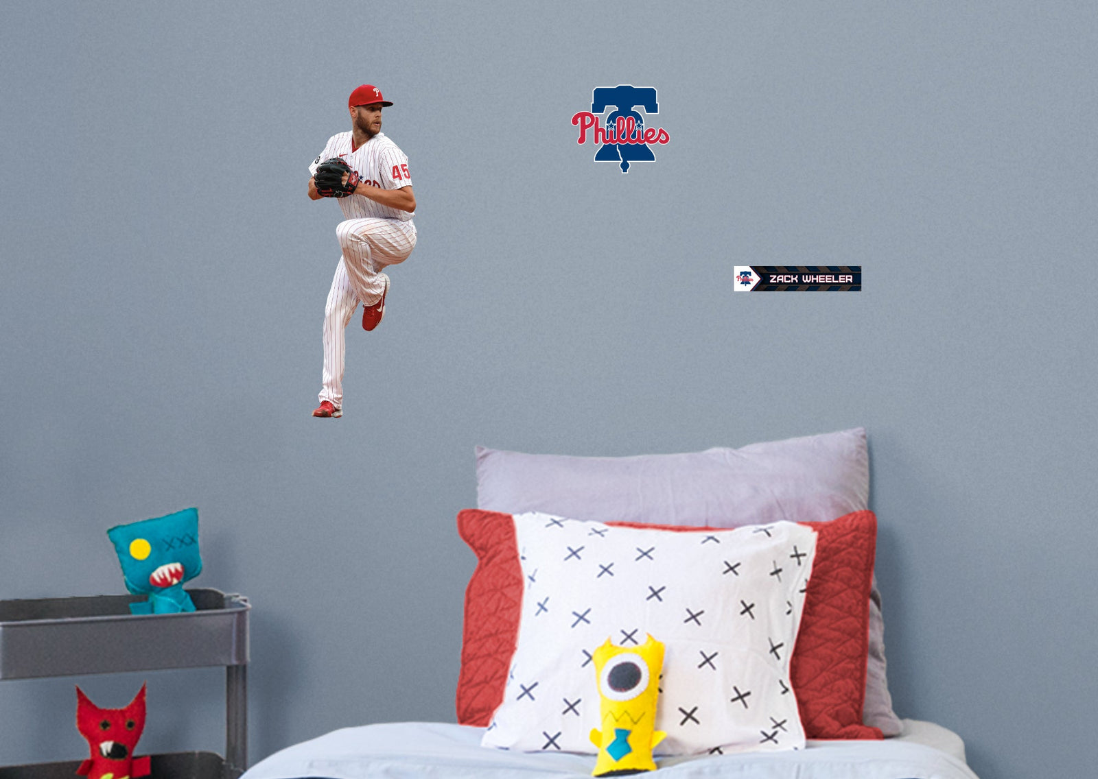 Zack Wheeler - RealBig Collection - Official MLB - Philadelphia Phillies - Reusable Vinyl Wall Decals