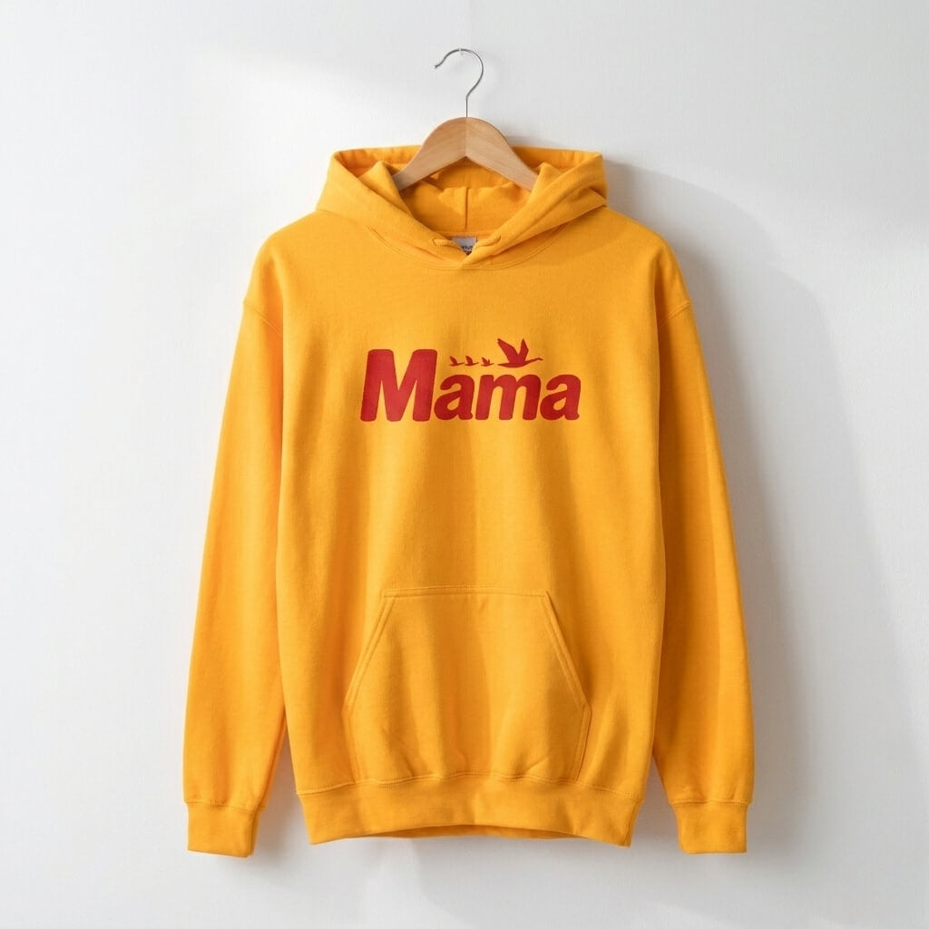 Philadelphia Delco Wawa Mama goose yellow embroidered hoodie by Phillygoat