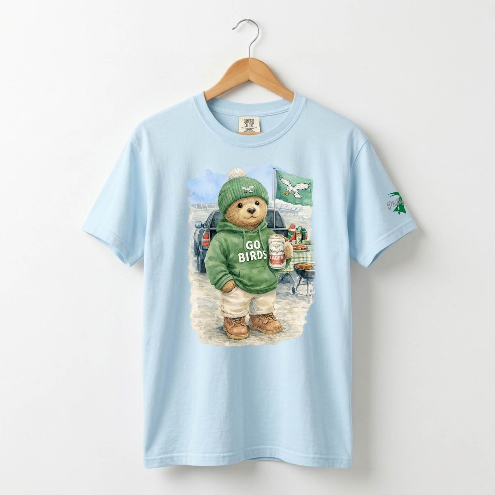 "Linc the Tailgating Bear" Comfort Colors Tee