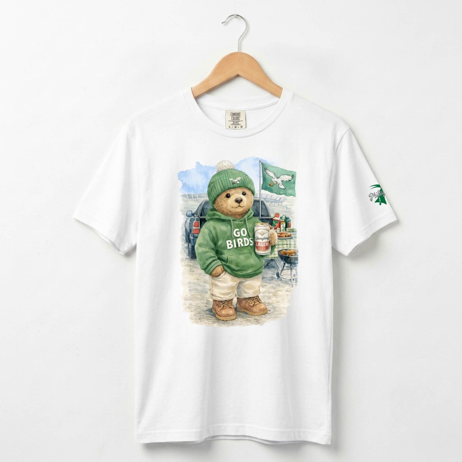 "Linc the Tailgating Bear" Comfort Colors Tee