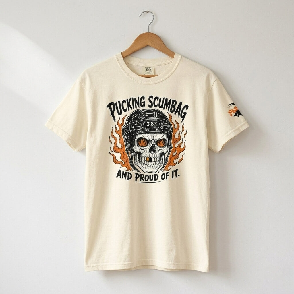Philadelphia Flyers scumbag hockey ivory comfort colors t-shirt by Phillygoat