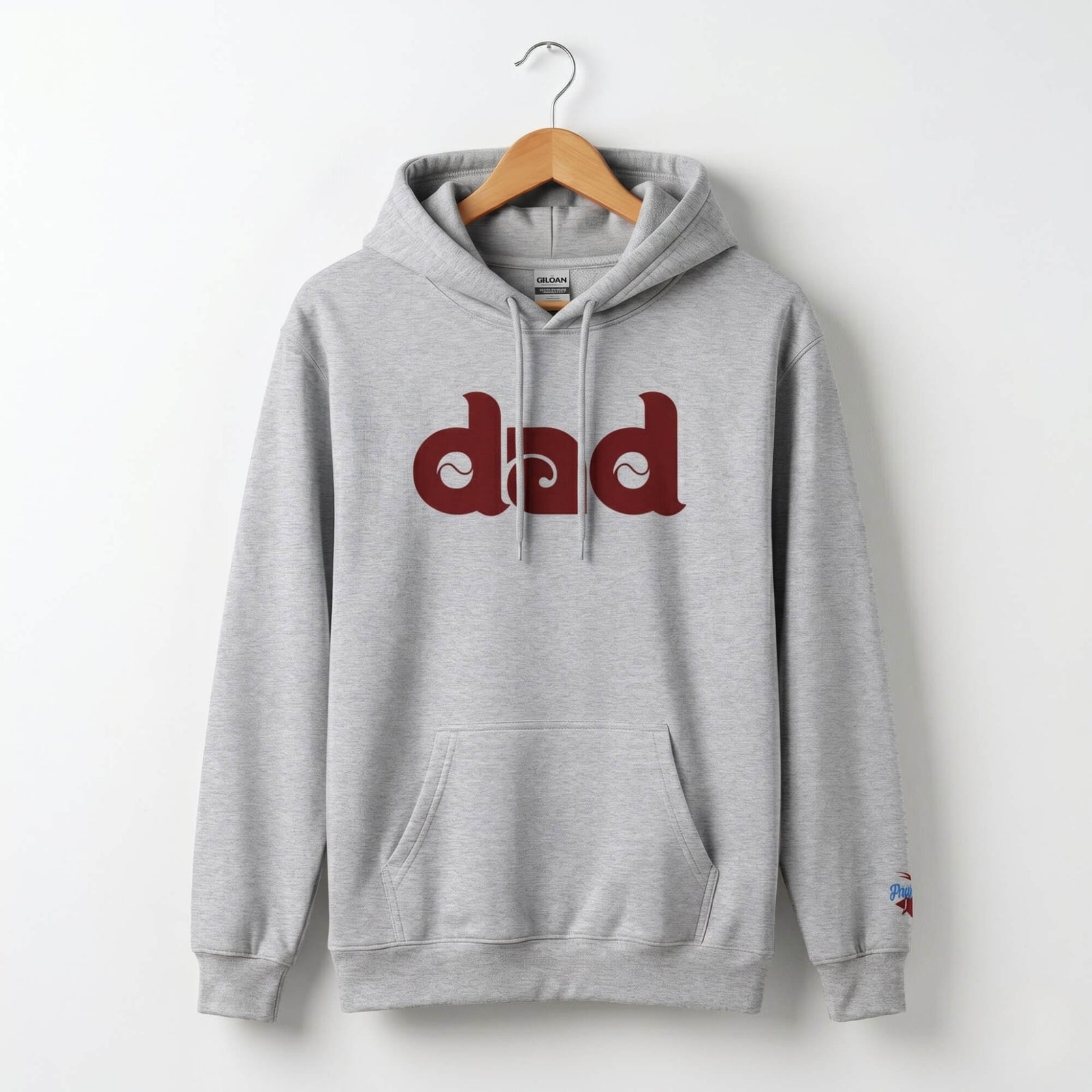 "Philly Baseball Dad" Embroidered Hoodie