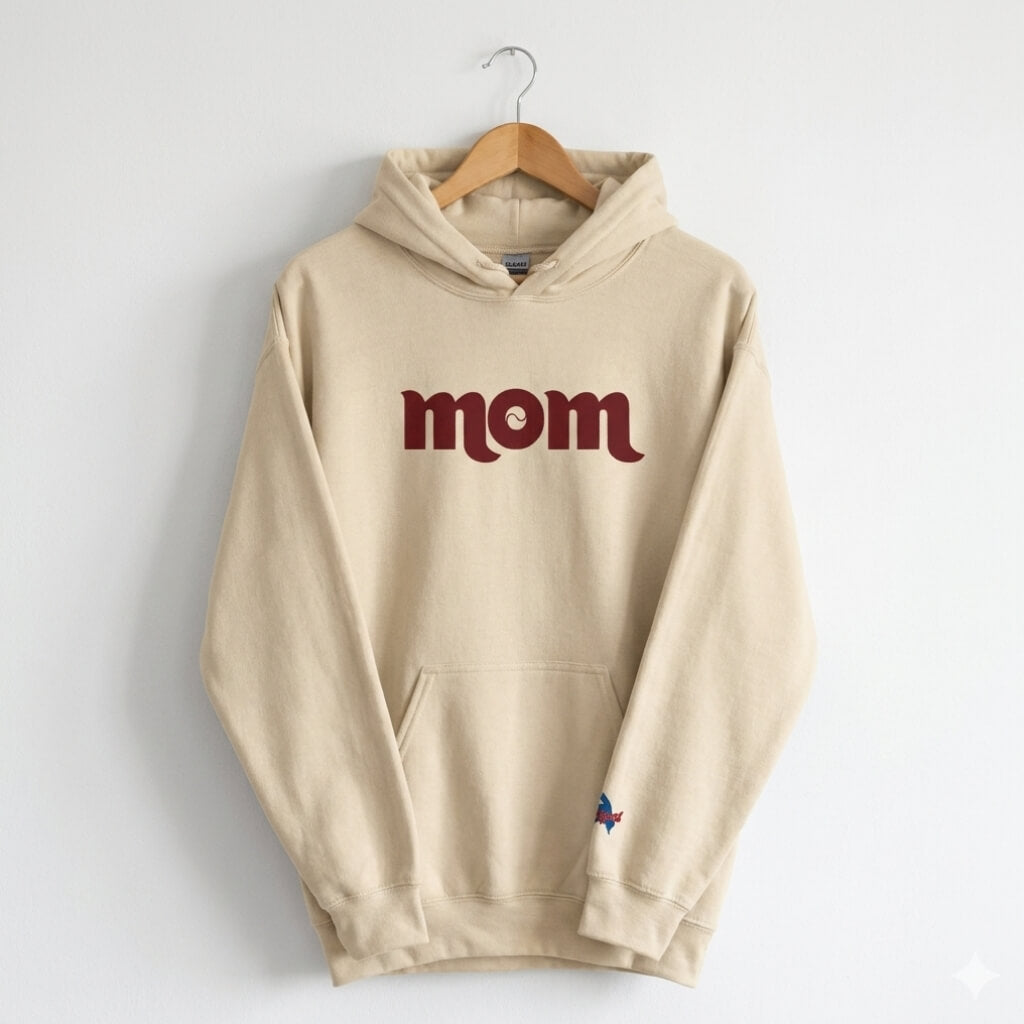 Philadelphia Phillies Mom embroidered sand hoodie by Phillygoat