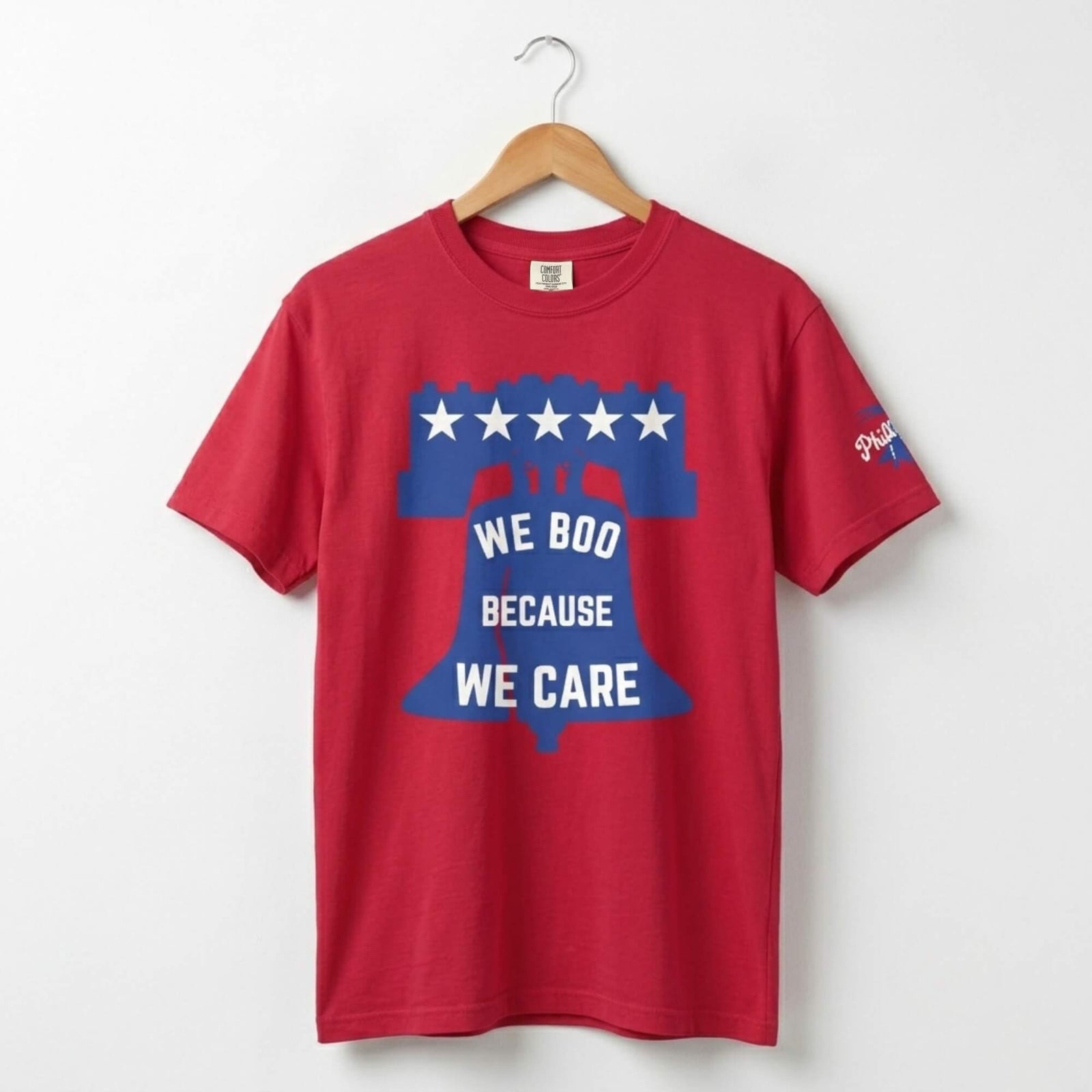 "We Boo Because We Care" Comfort Colors Tee
