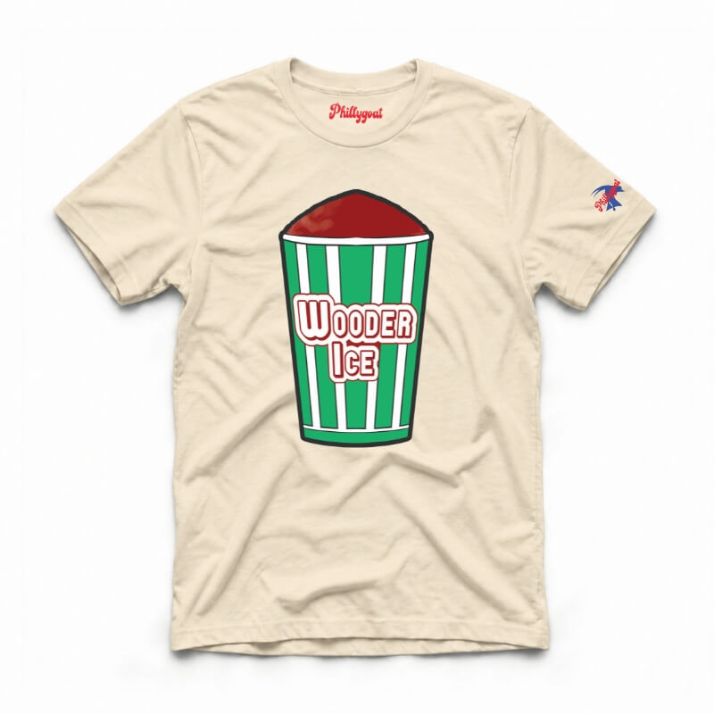 Philadelphia wooder ice philly italian water ice funny natural t-shirt from Phillygoat