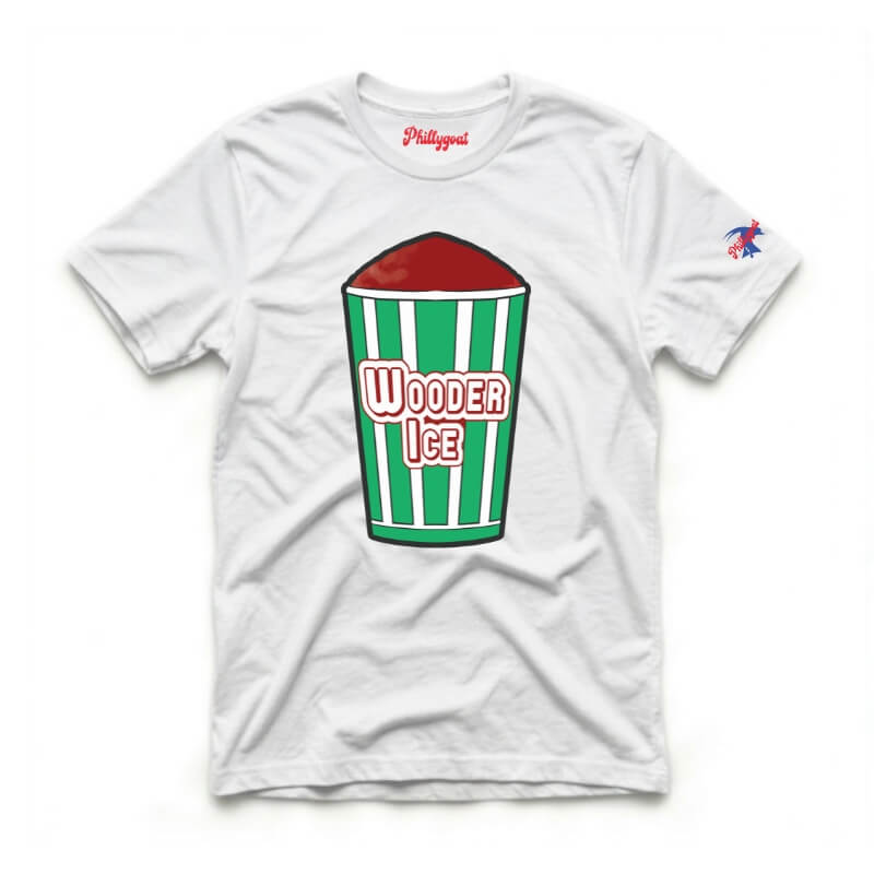 Philadelphia wooder ice philly italian water ice funny white t-shirt from Phillygoat