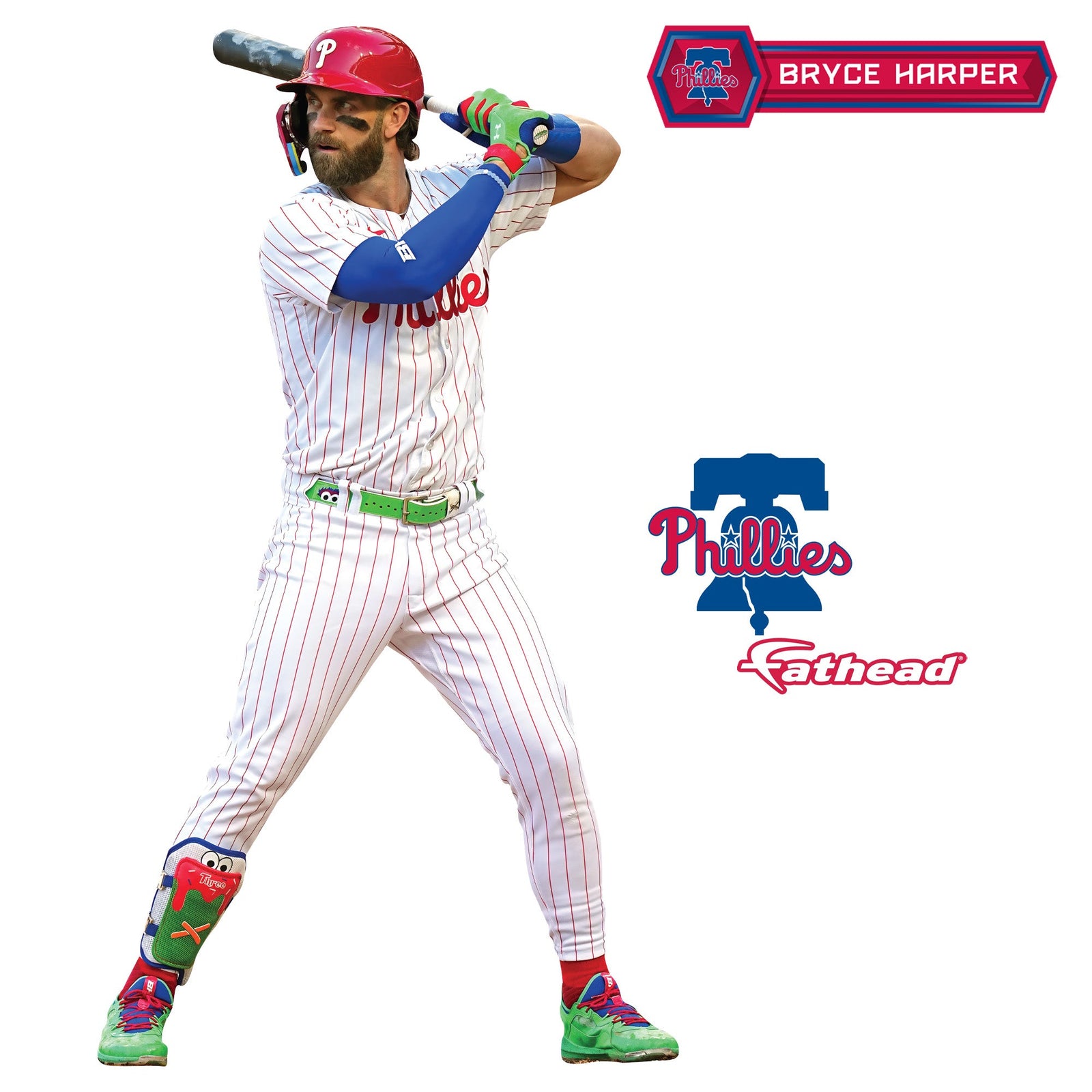 Bryce Harper - RealBig Collection - Official MLB - Philadelphia Phillies - Reusable Vinyl Wall Decals #5