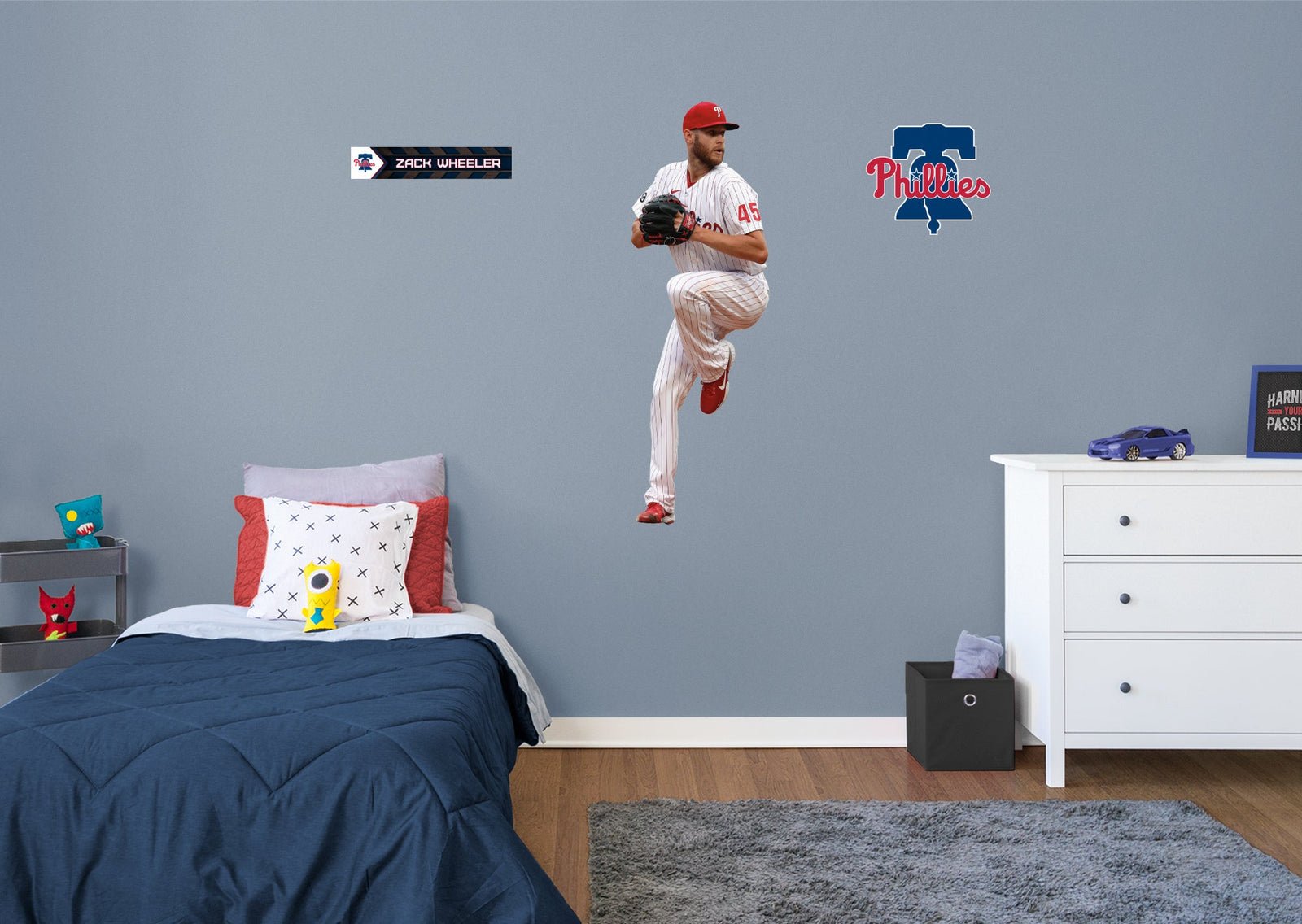 Zack Wheeler - RealBig Collection - Official MLB - Philadelphia Phillies - Reusable Vinyl Wall Decals
