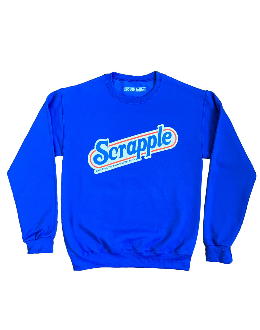 "Scrapple" Blue Sweatshirt