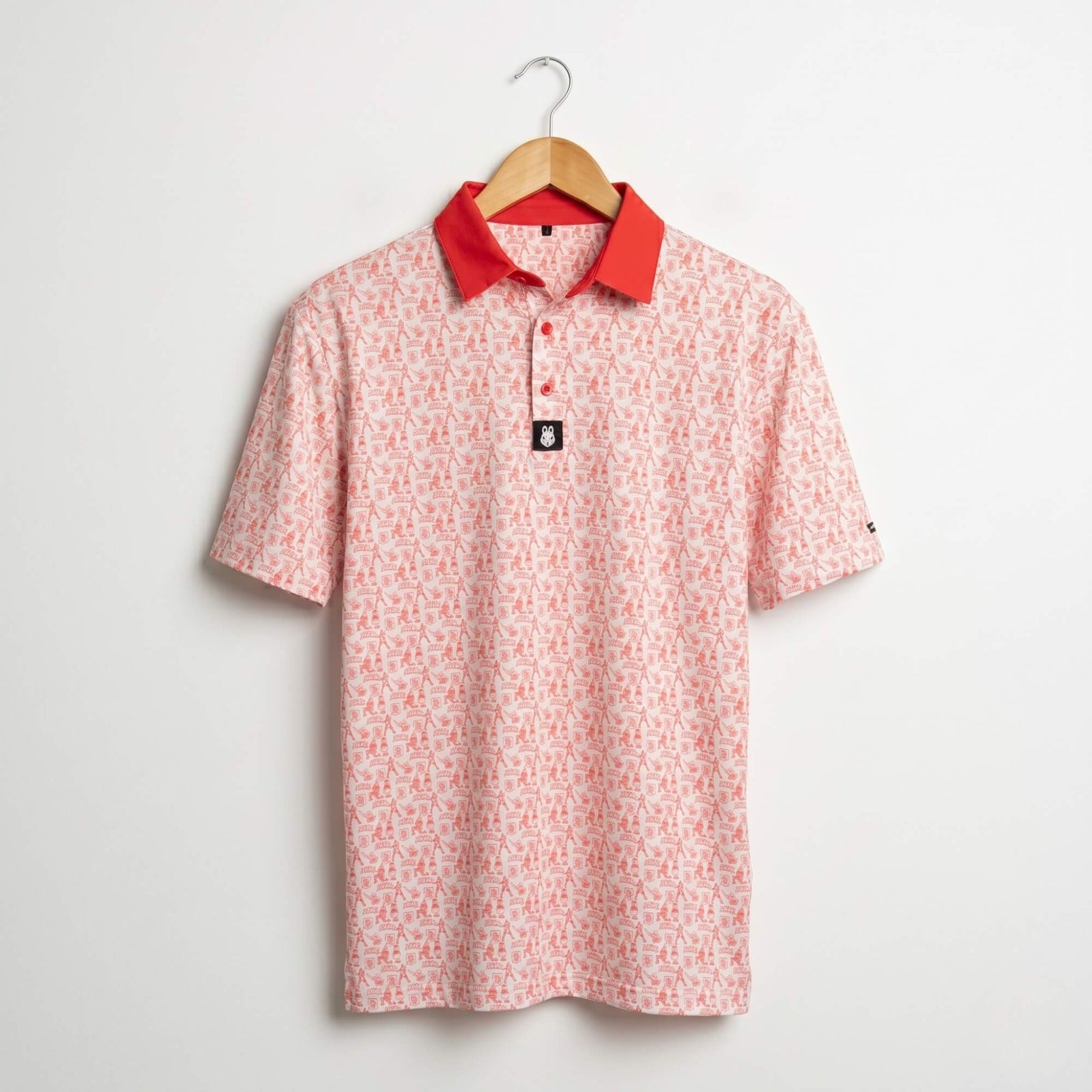 Philadelphia Phillies South Philly Sandlot red and white mens golf polo by Phillygoat
