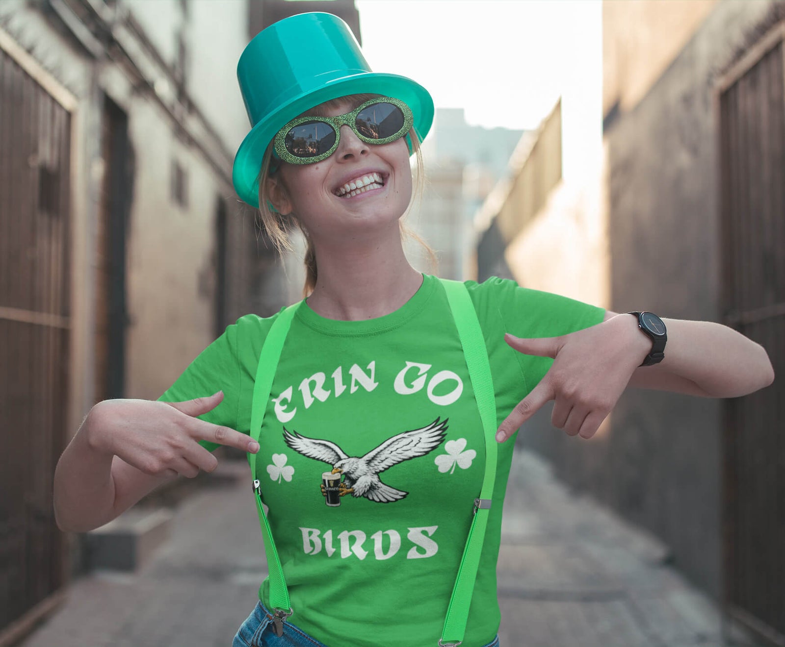 "Erin Go Birds" Tee by Phillygoat – Philadelphia sports apparel