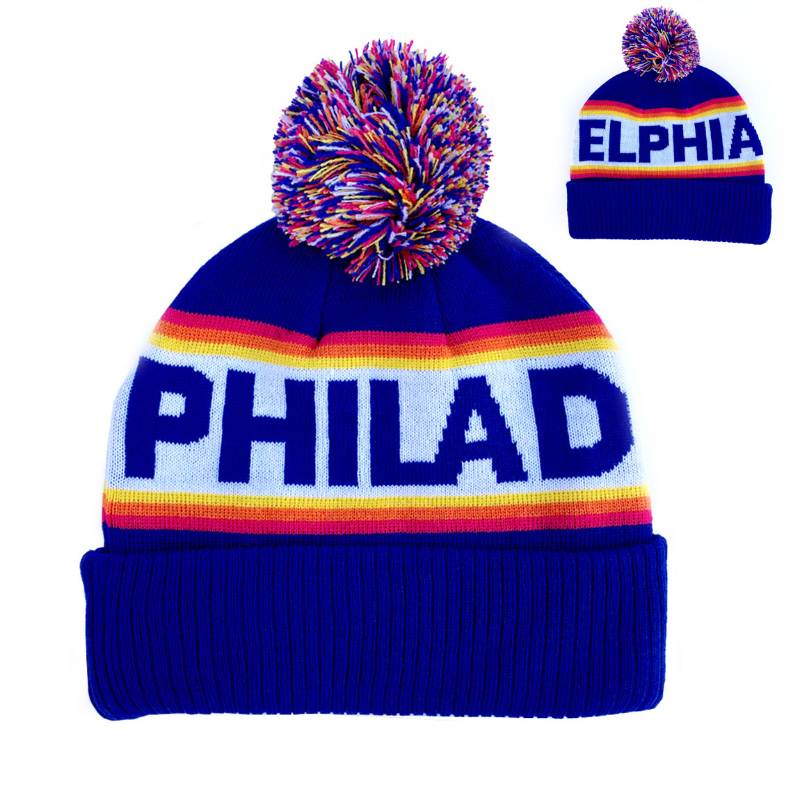 "Philadelphia Sunrise Blue" Knit Hat