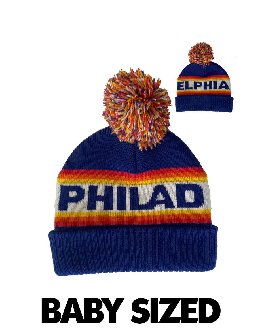 "Philadelphia Sunrise Blue" Baby Knit Hat