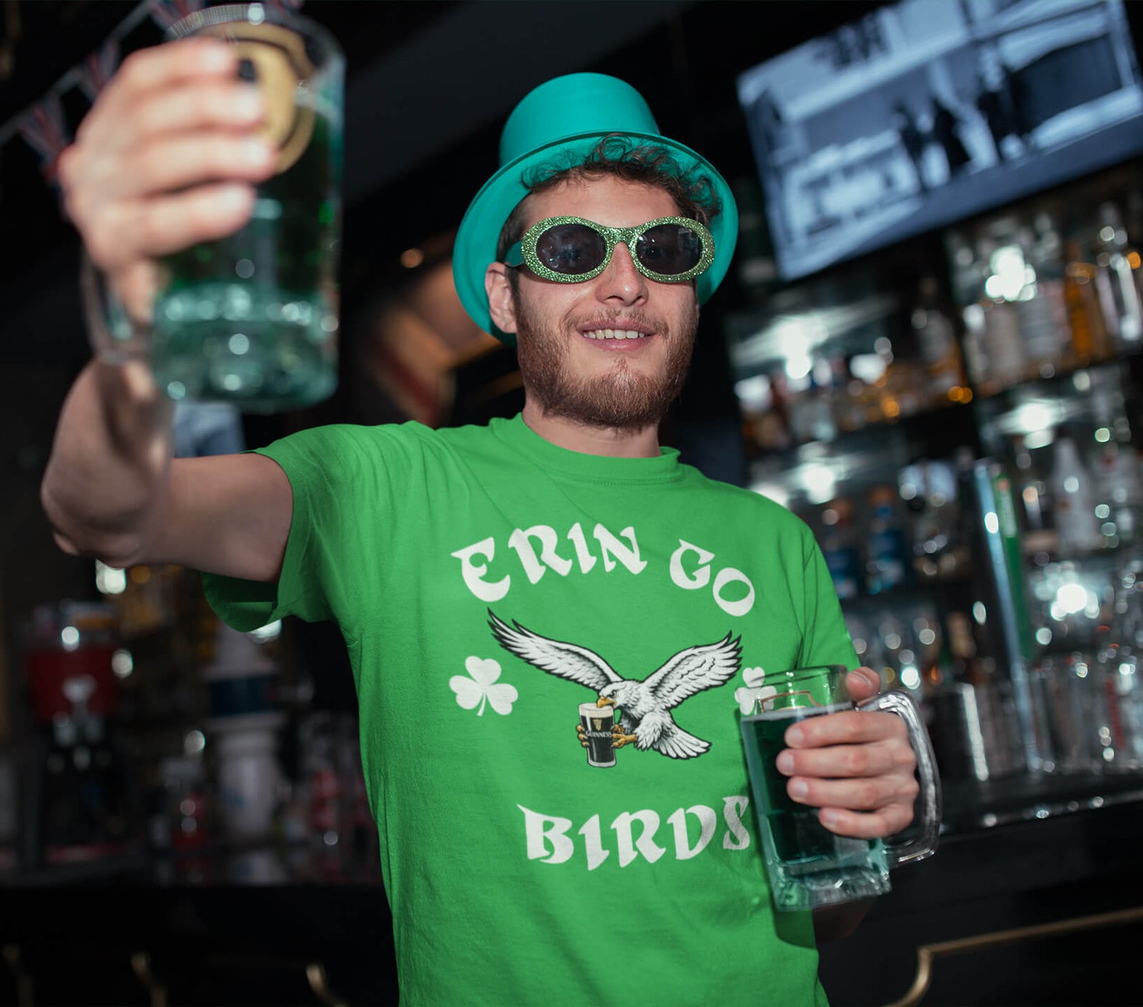 "Erin Go Birds" Tee by Phillygoat – Philadelphia sports apparel