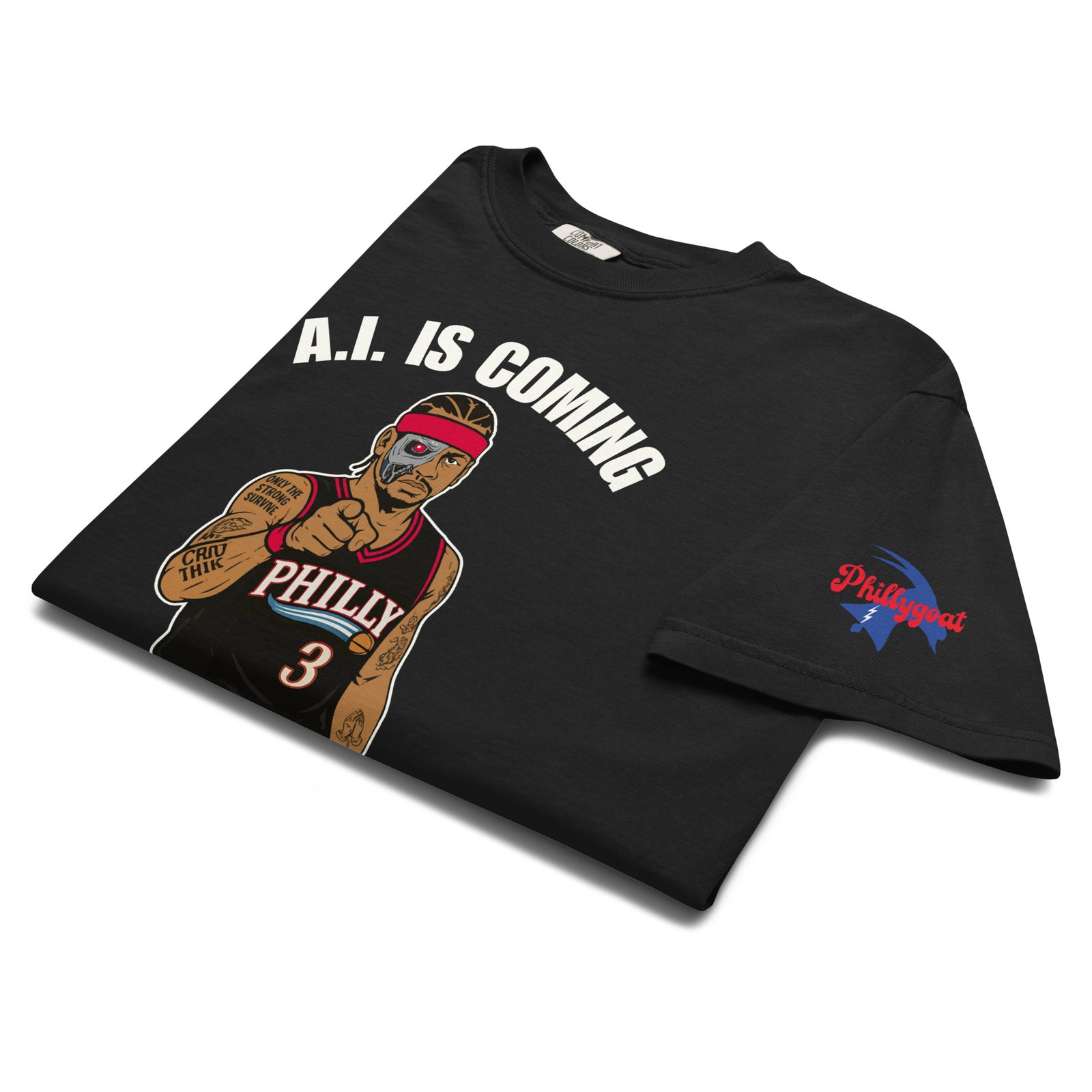 "A.I. Is Coming for Your Job" Comfort Colors Tee by Phillygoat – Philadelphia sports apparel