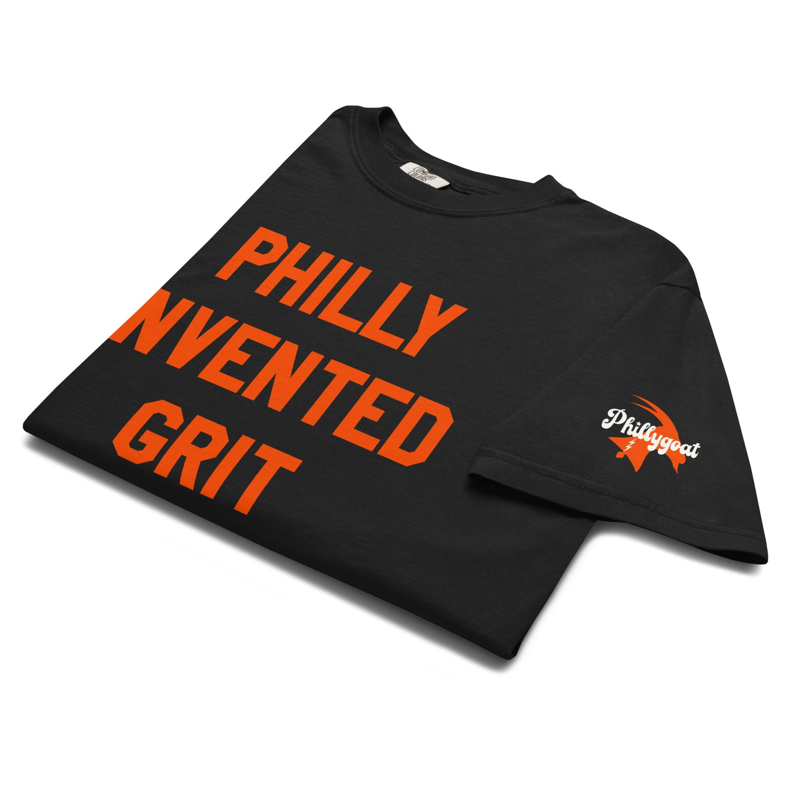 "Philly Invented Grit" Comfort Colors Tee by Phillygoat – Philadelphia sports apparel