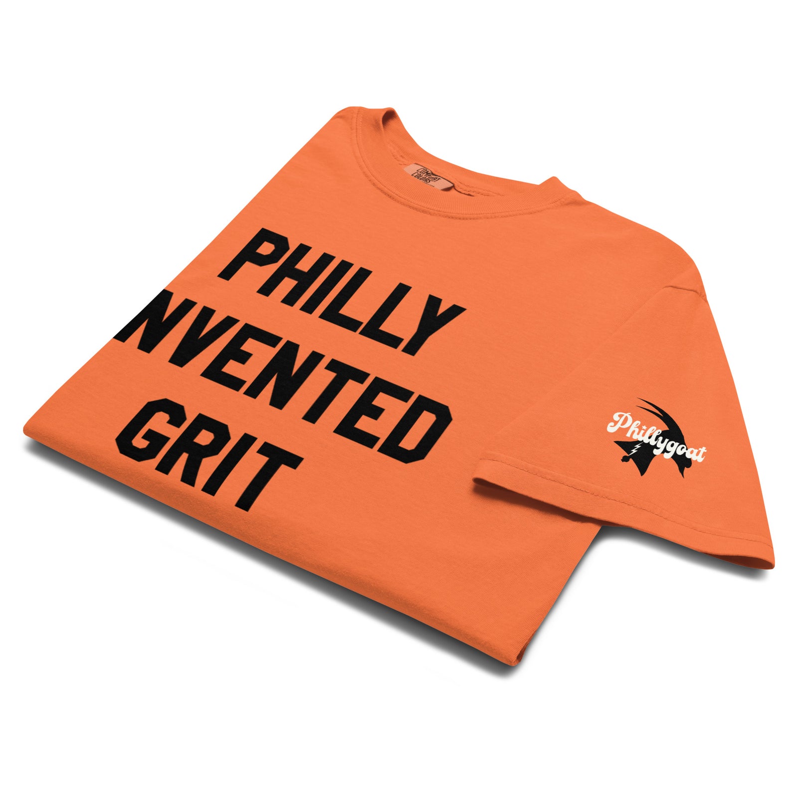 "Philly Invented Grit" Comfort Colors Tee by Phillygoat – Philadelphia sports apparel