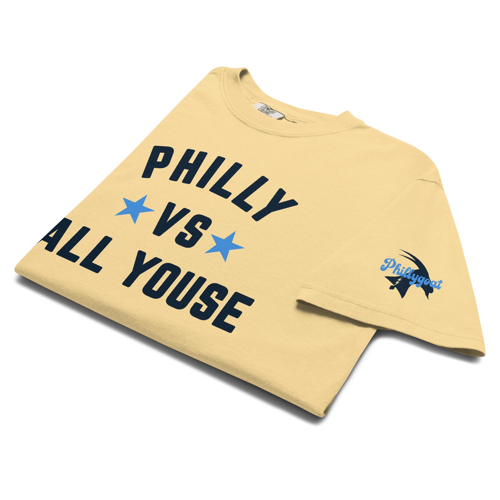 "Philly vs All Youse" Comfort Colors Tee by Phillygoat – Philadelphia sports apparel