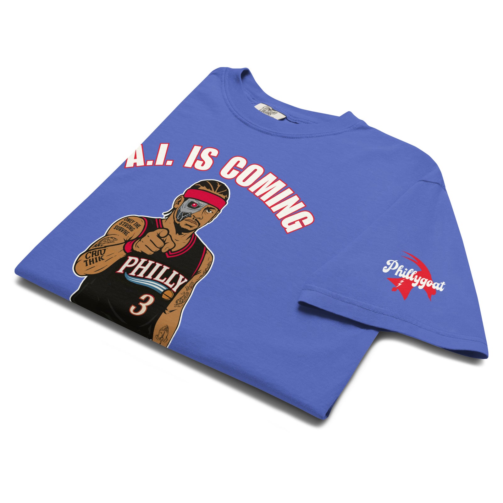 "A.I. Is Coming for Your Job" Comfort Colors Tee by Phillygoat – Philadelphia sports apparel