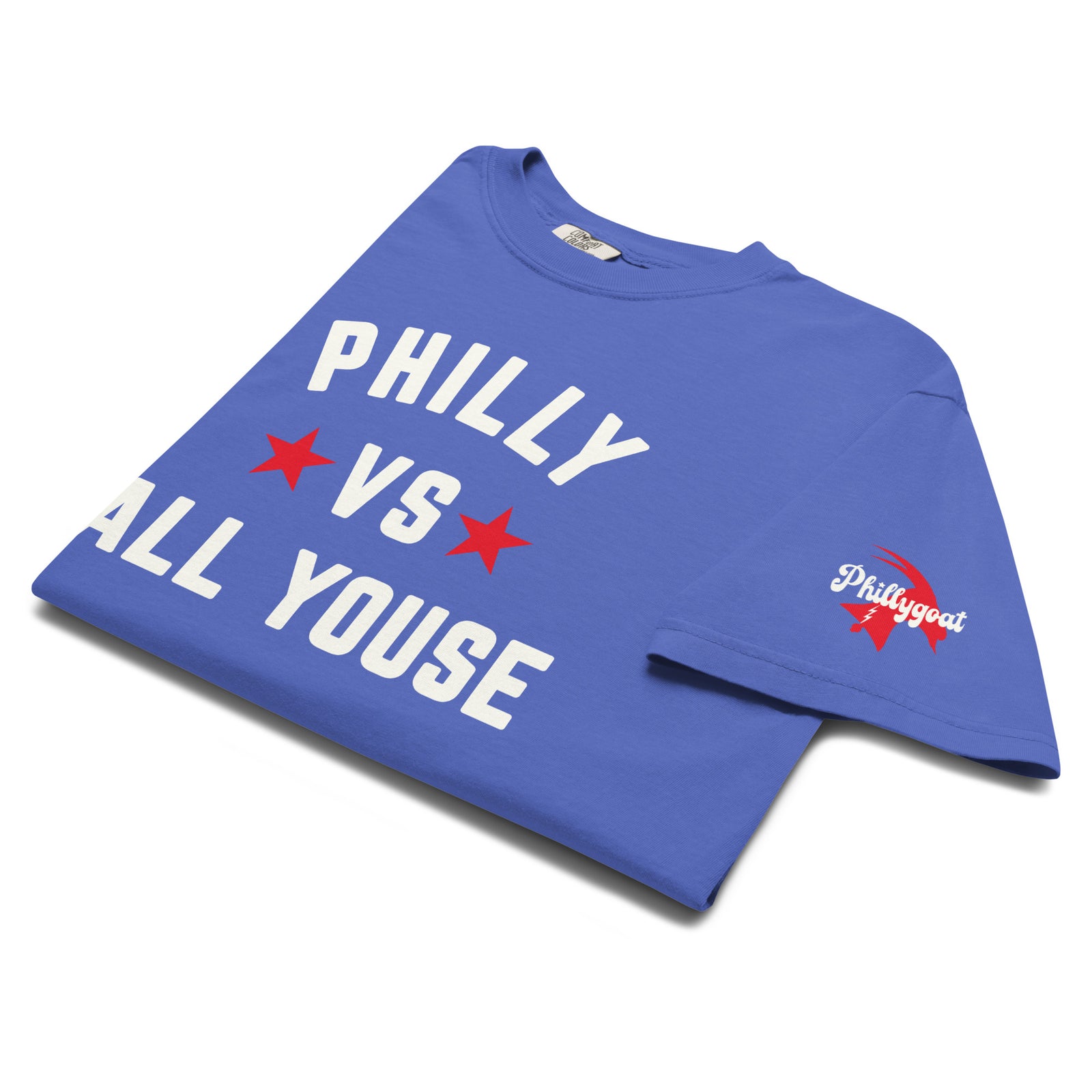 "Philly vs All Youse" Comfort Colors Tee by Phillygoat – Philadelphia sports apparel