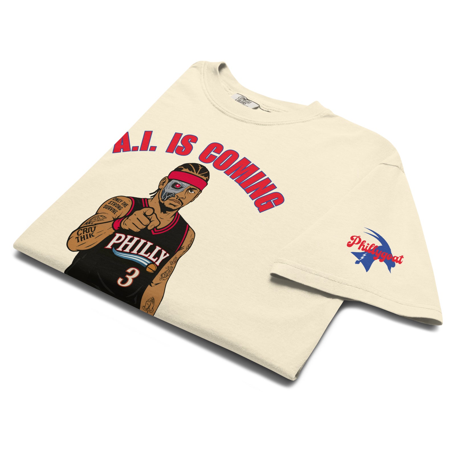 "A.I. Is Coming for Your Job" Comfort Colors Tee by Phillygoat – Philadelphia sports apparel