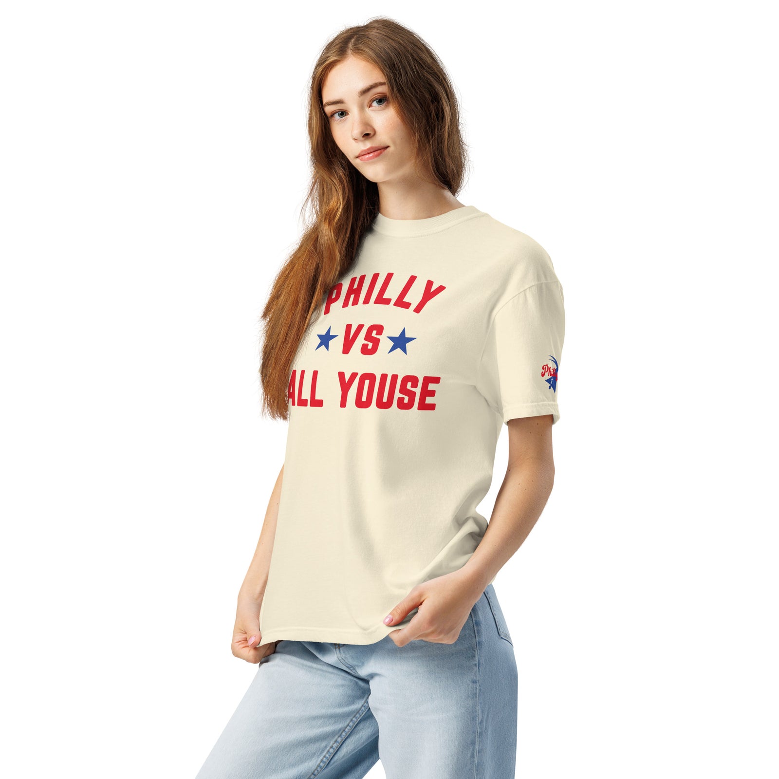 "Philly vs All Youse" Comfort Colors Tee by Phillygoat – Philadelphia sports apparel