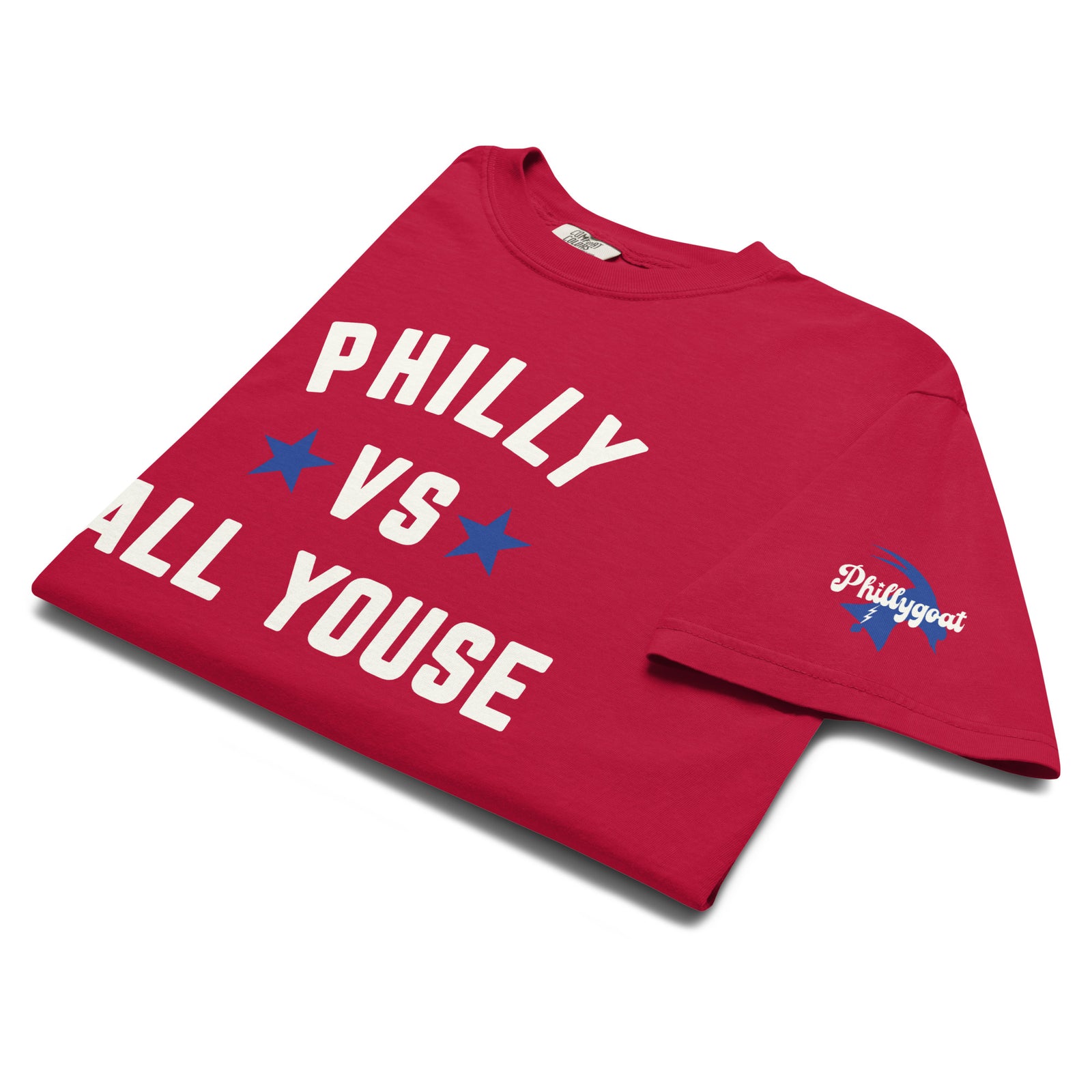 "Philly vs All Youse" Comfort Colors Tee by Phillygoat – Philadelphia sports apparel