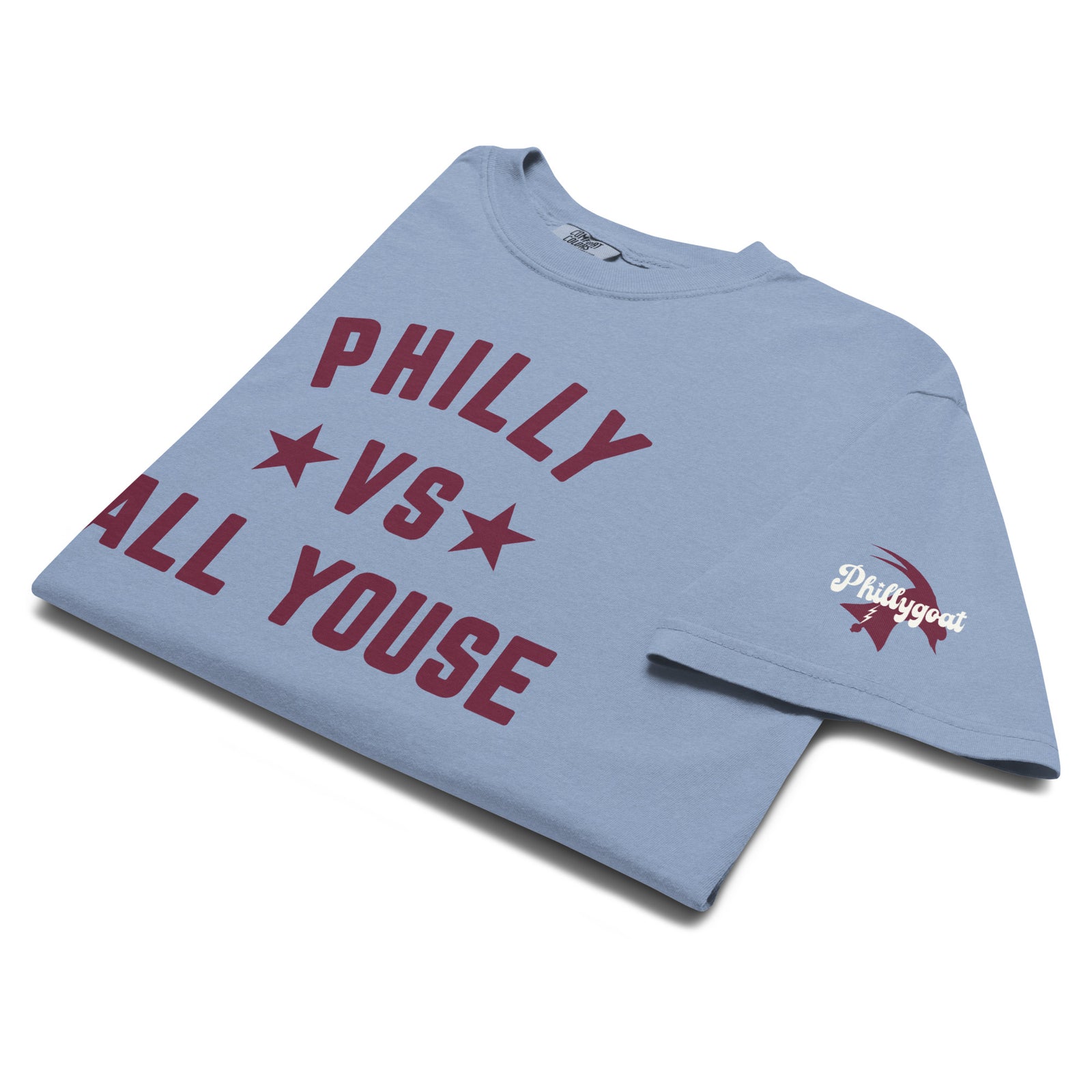 "Philly vs All Youse" Comfort Colors Tee by Phillygoat – Philadelphia sports apparel