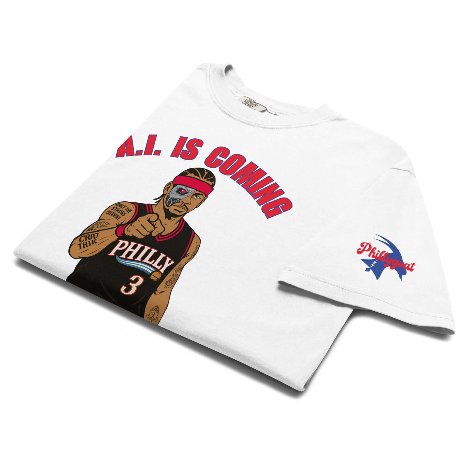 "A.I. Is Coming for Your Job" Comfort Colors Tee by Phillygoat – Philadelphia sports apparel