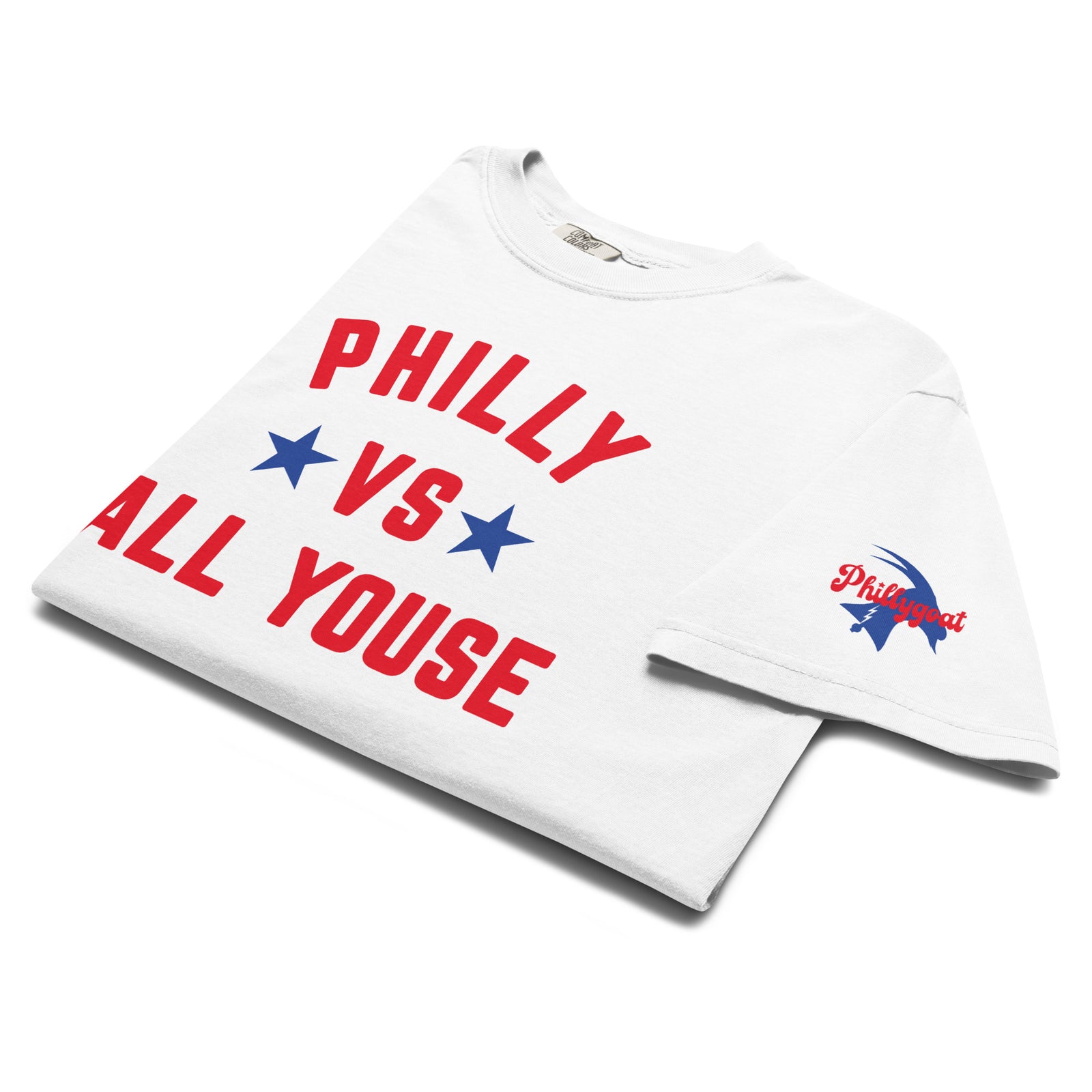 "Philly vs All Youse" Comfort Colors Tee by Phillygoat – Philadelphia sports apparel
