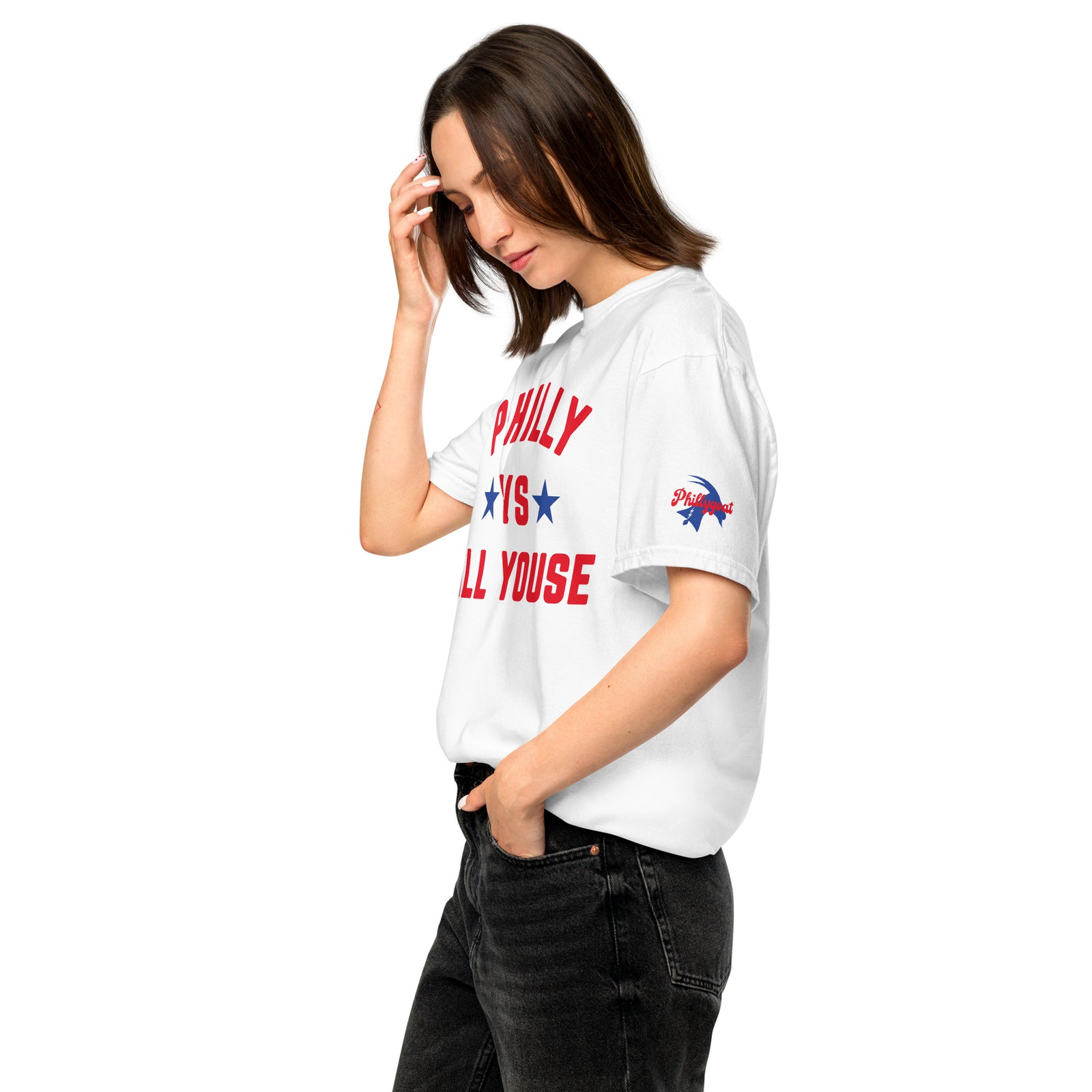 "Philly vs All Youse" Comfort Colors Tee by Phillygoat – Philadelphia sports apparel