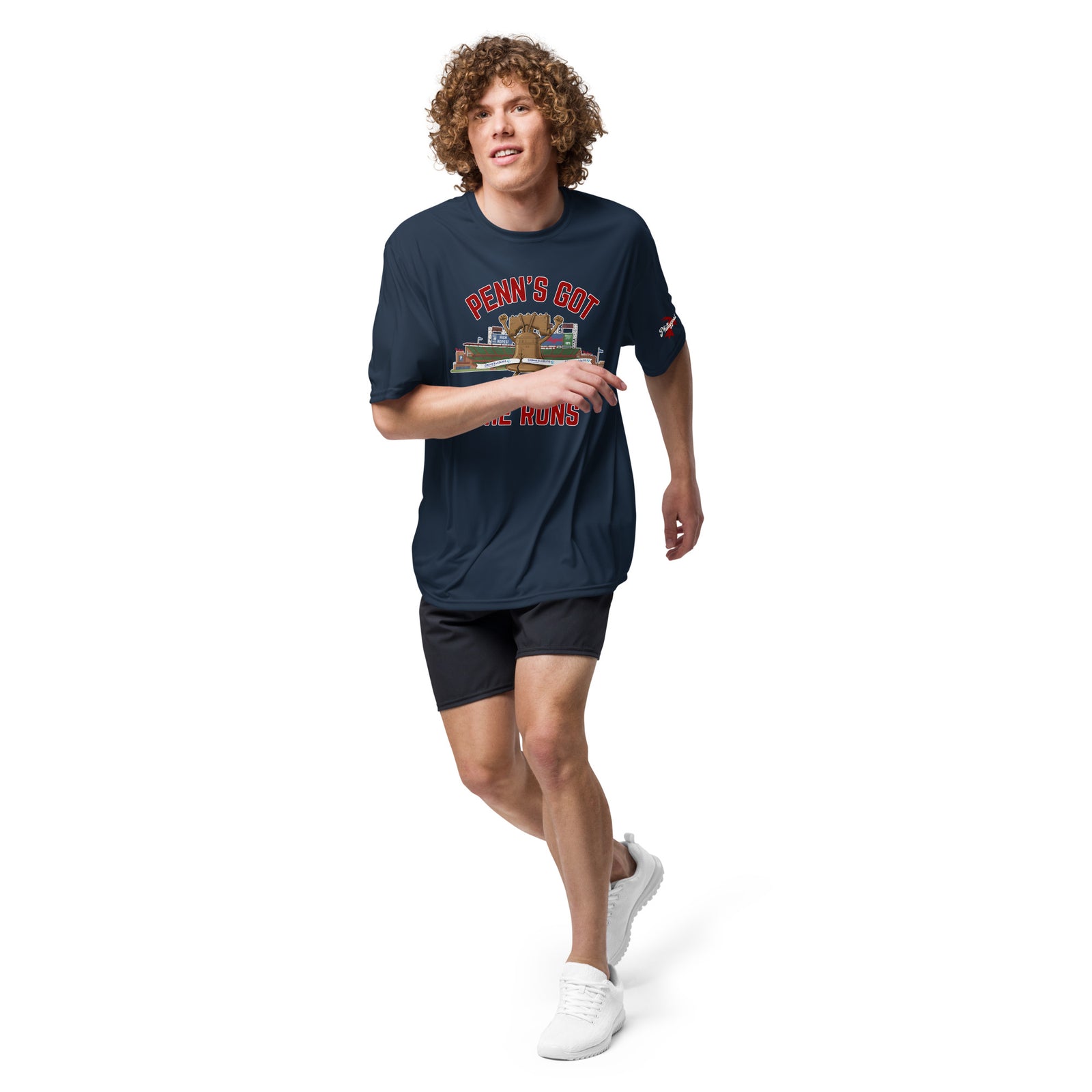 "Penn's Got the Runs" Unisex Performance Tee by Phillygoat – Philadelphia sports apparel