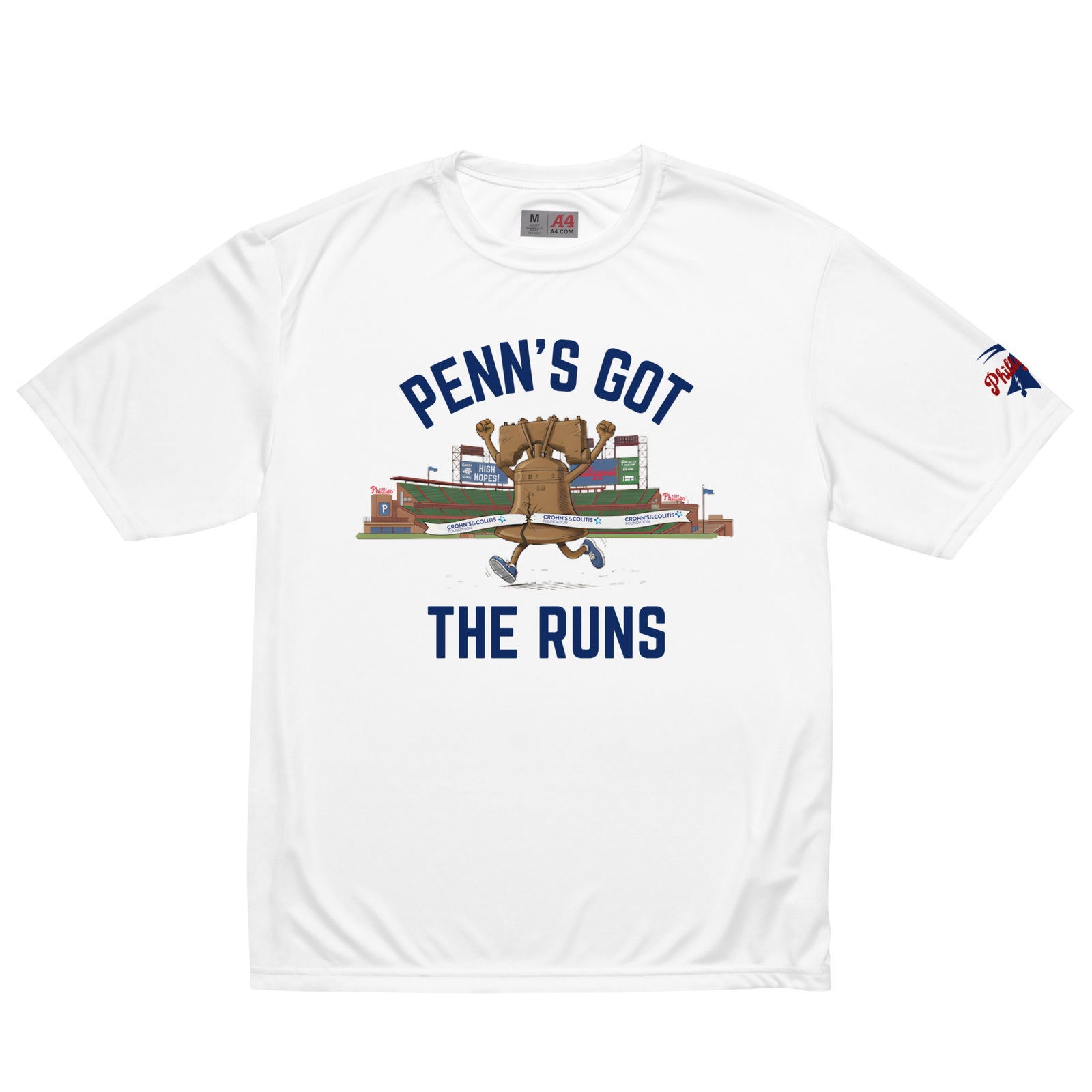 "Penn's Got the Runs" Unisex Performance Tee by Phillygoat – Philadelphia sports apparel