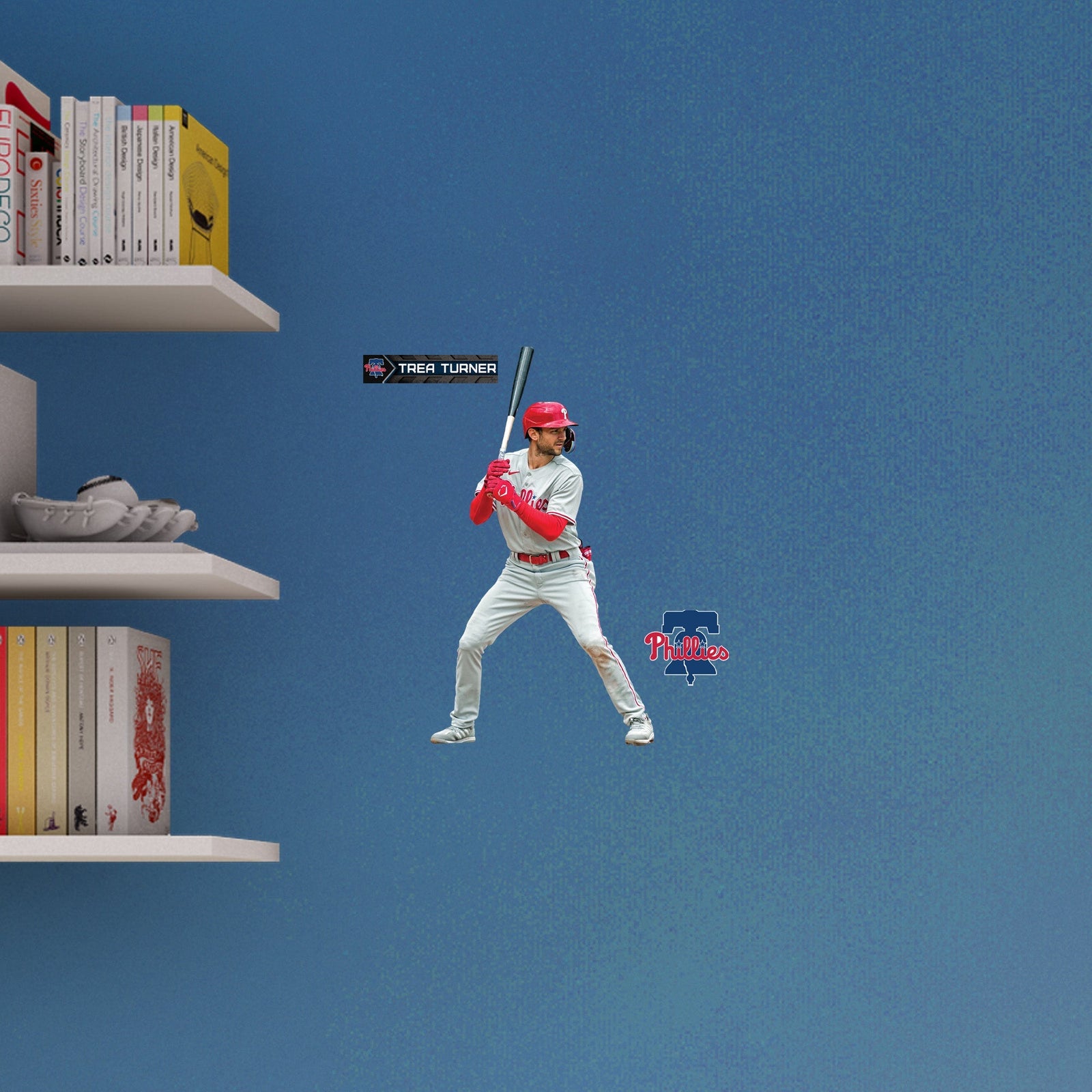 Trea Turner - RealBig Collection - Official MLB - Philadelphia Phillies - Reusable Vinyl Wall Decals