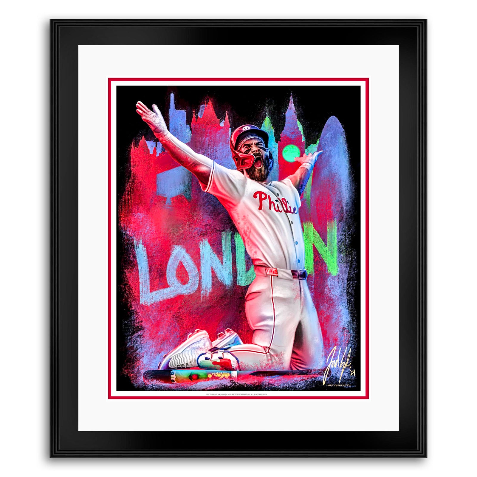 "Bryce Harper 'LONDON YARD'" Art Piece
