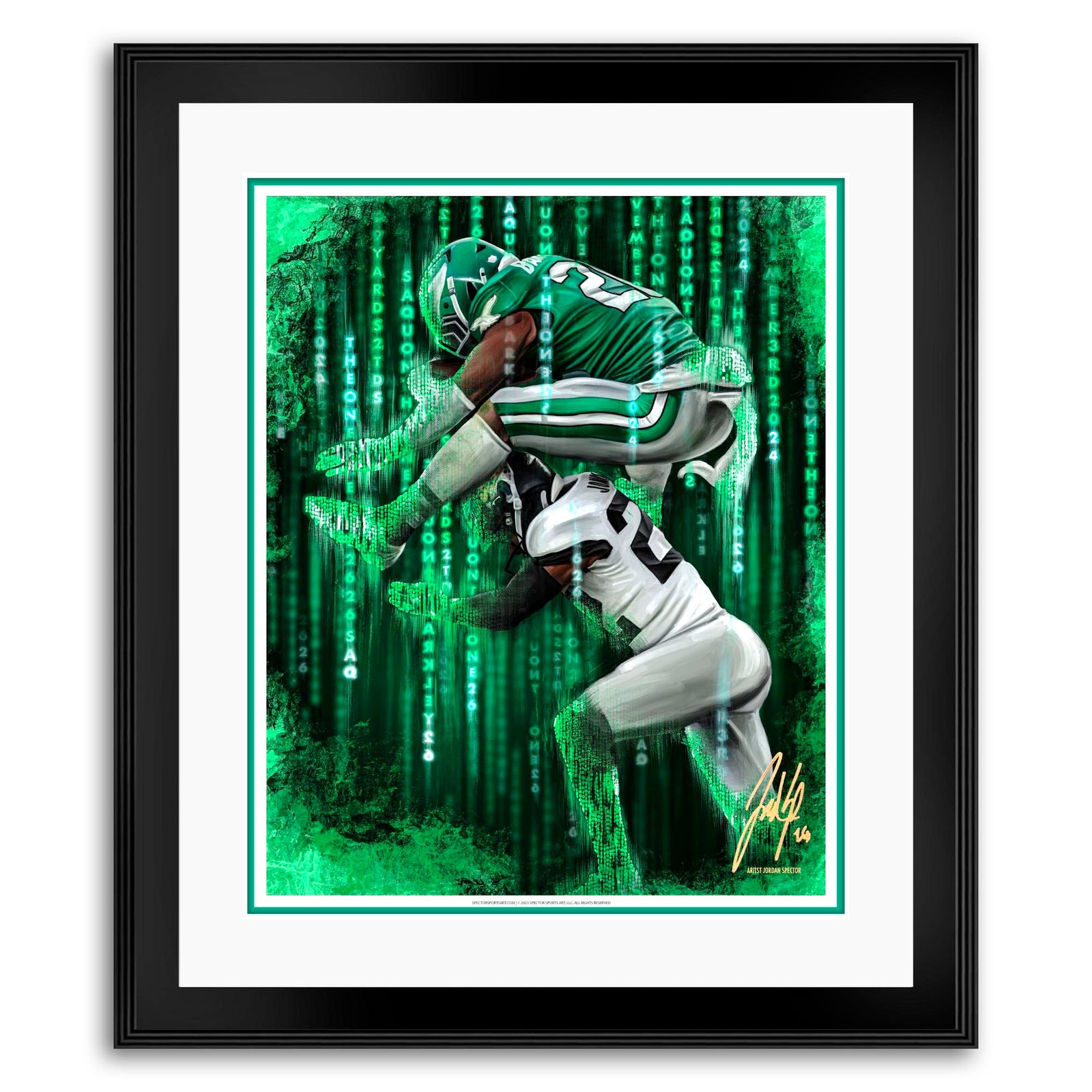 "Saquon Barkley 'THE ONE'" Art Piece