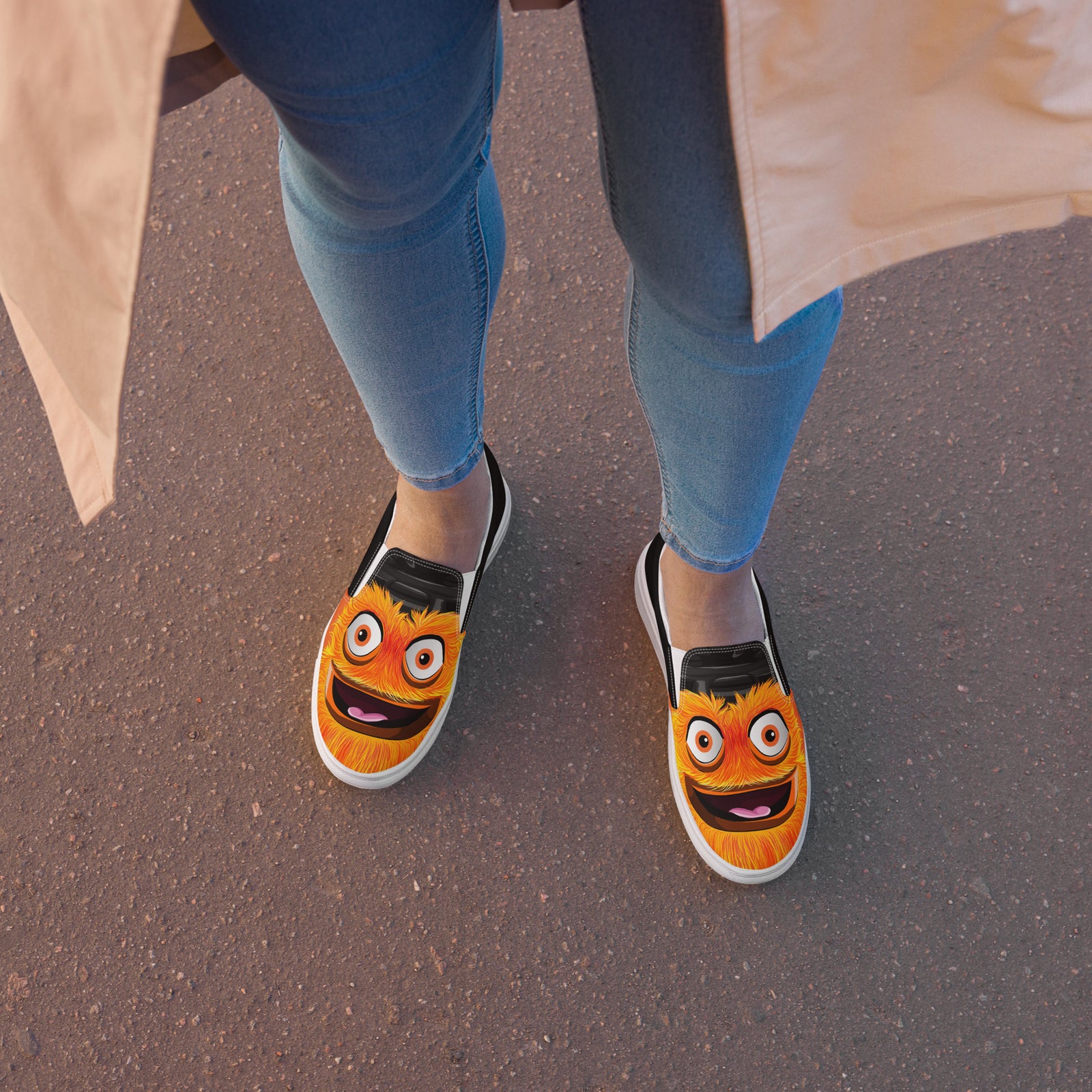 The "Ice Monsters" Women’s Slip-on Canvas Shoes