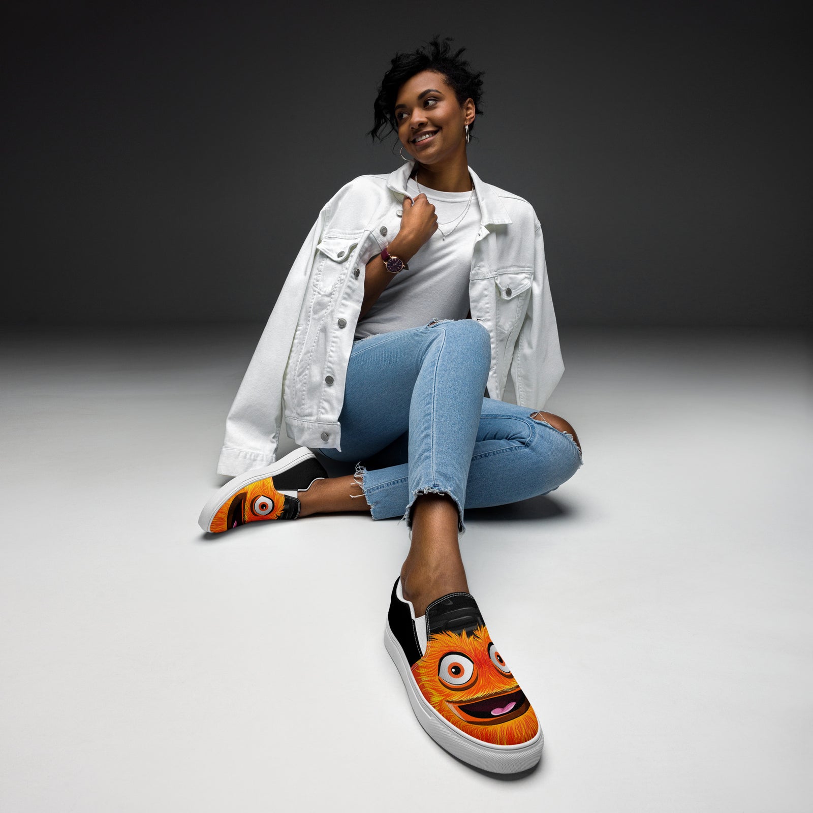 The "Ice Monsters" Women’s Slip-on Canvas Shoes