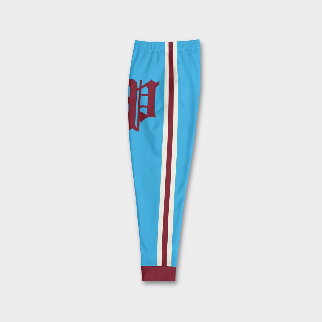 "Old English P & Powder Blue" Premium Joggers