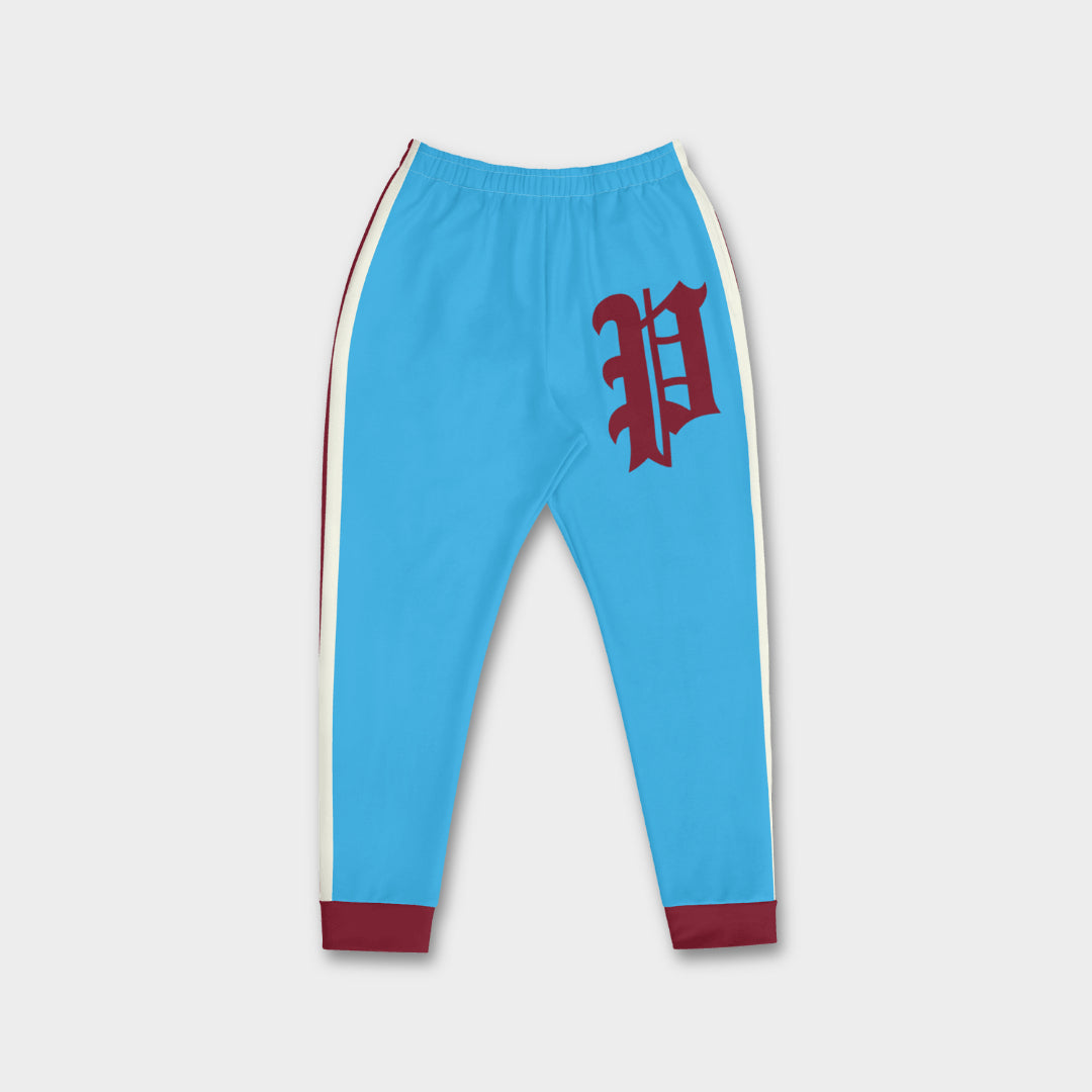"Old English P & Powder Blue" Premium Joggers