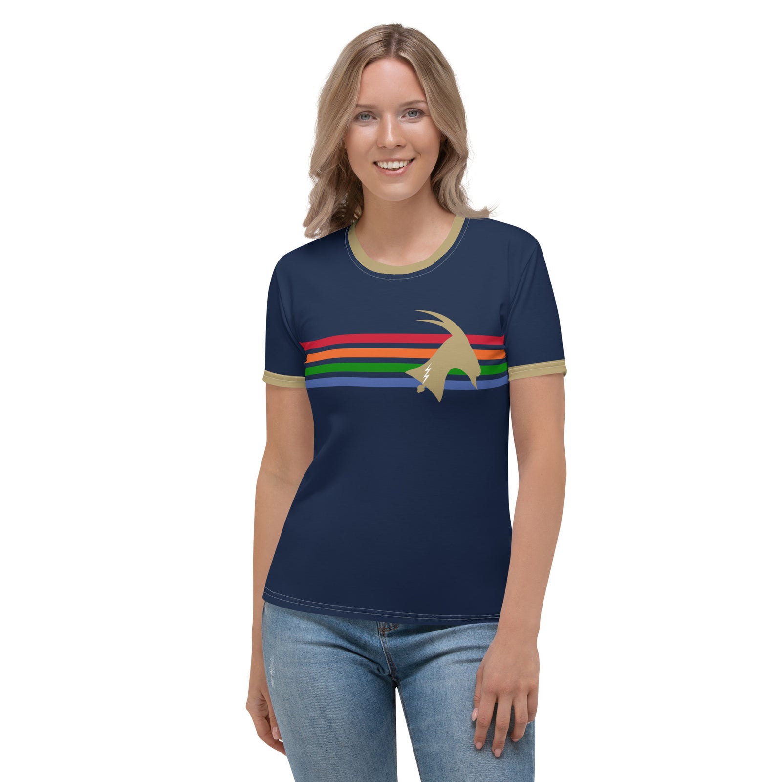 "Phillygoat Spectrum Vibes" Women's Premium Jersey Tee