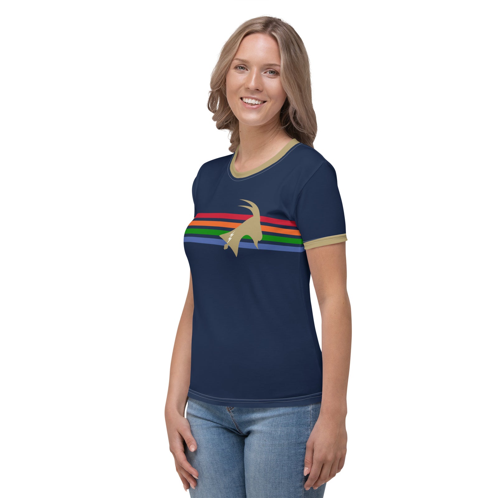 "Phillygoat Spectrum Vibes" Women's Premium Jersey Tee