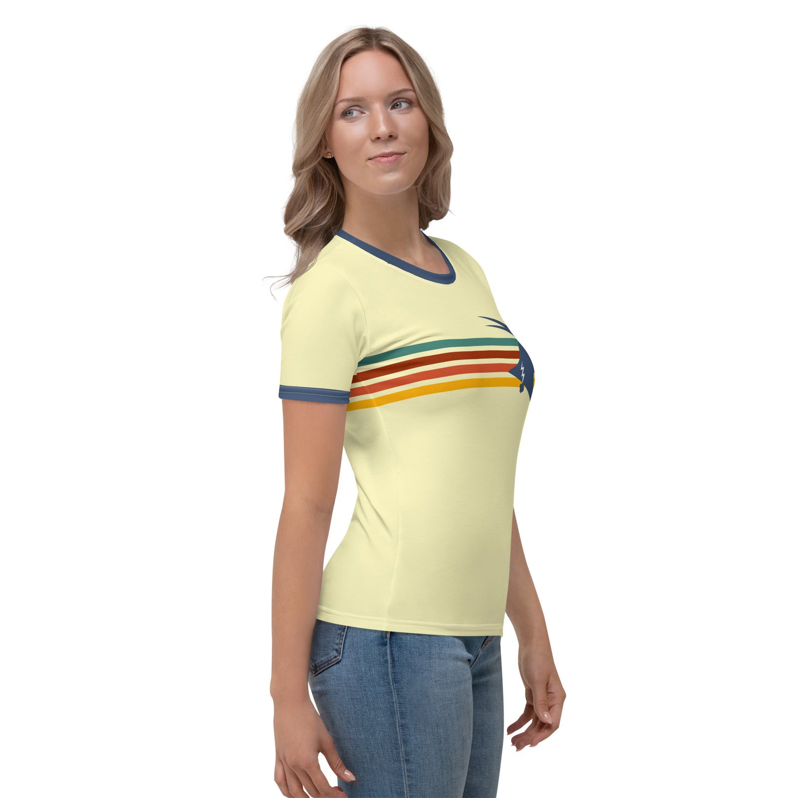 "Phillygoat Retro Vibes" Womens Premium Jersey Tee