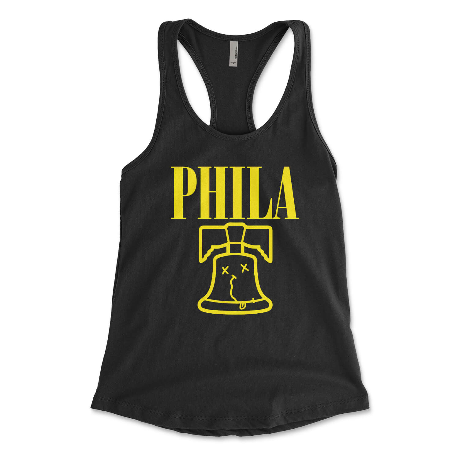 Philadelphia Nirvana black womens racerback tank top from Phillygoat