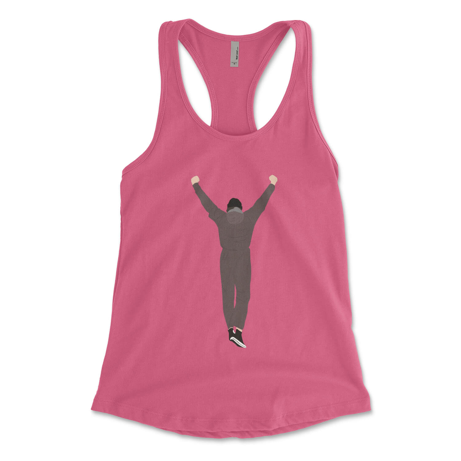 Rocky hot pink womens racerback tank top from Phillygoat