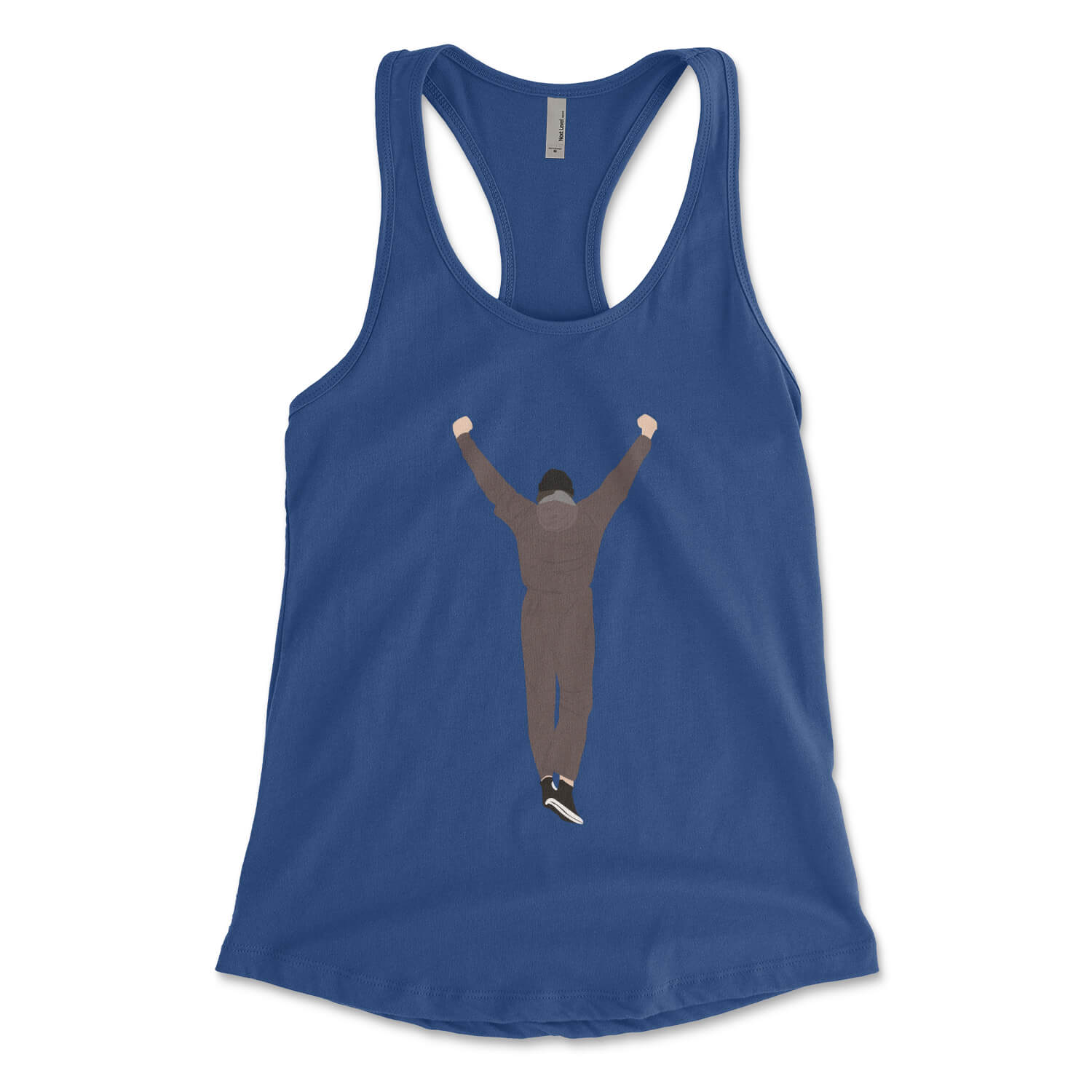 Rocky royal blue womens racerback tank top from Phillygoat
