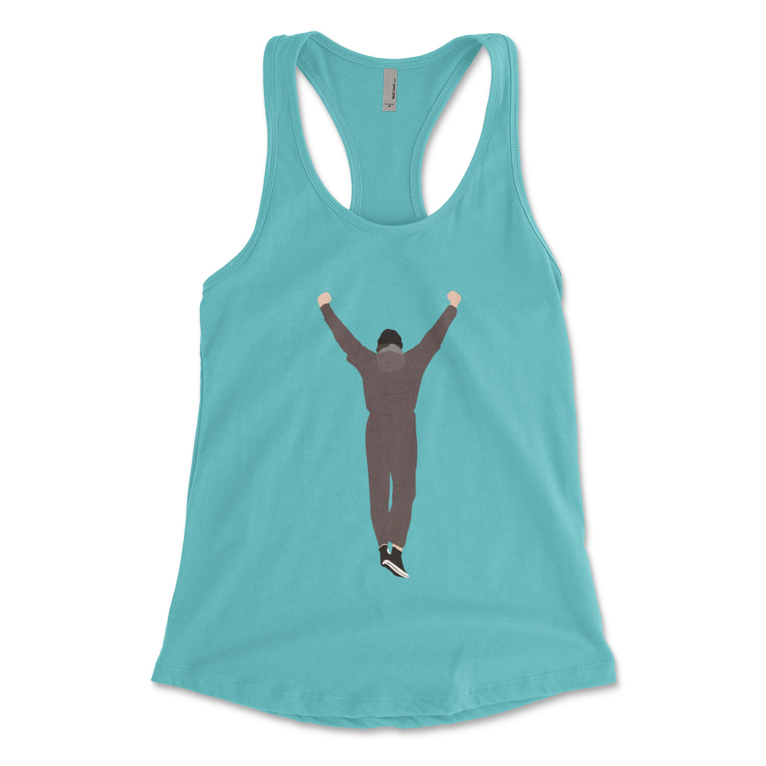 Rocky tahiti blue womens racerback tank top from Phillygoat