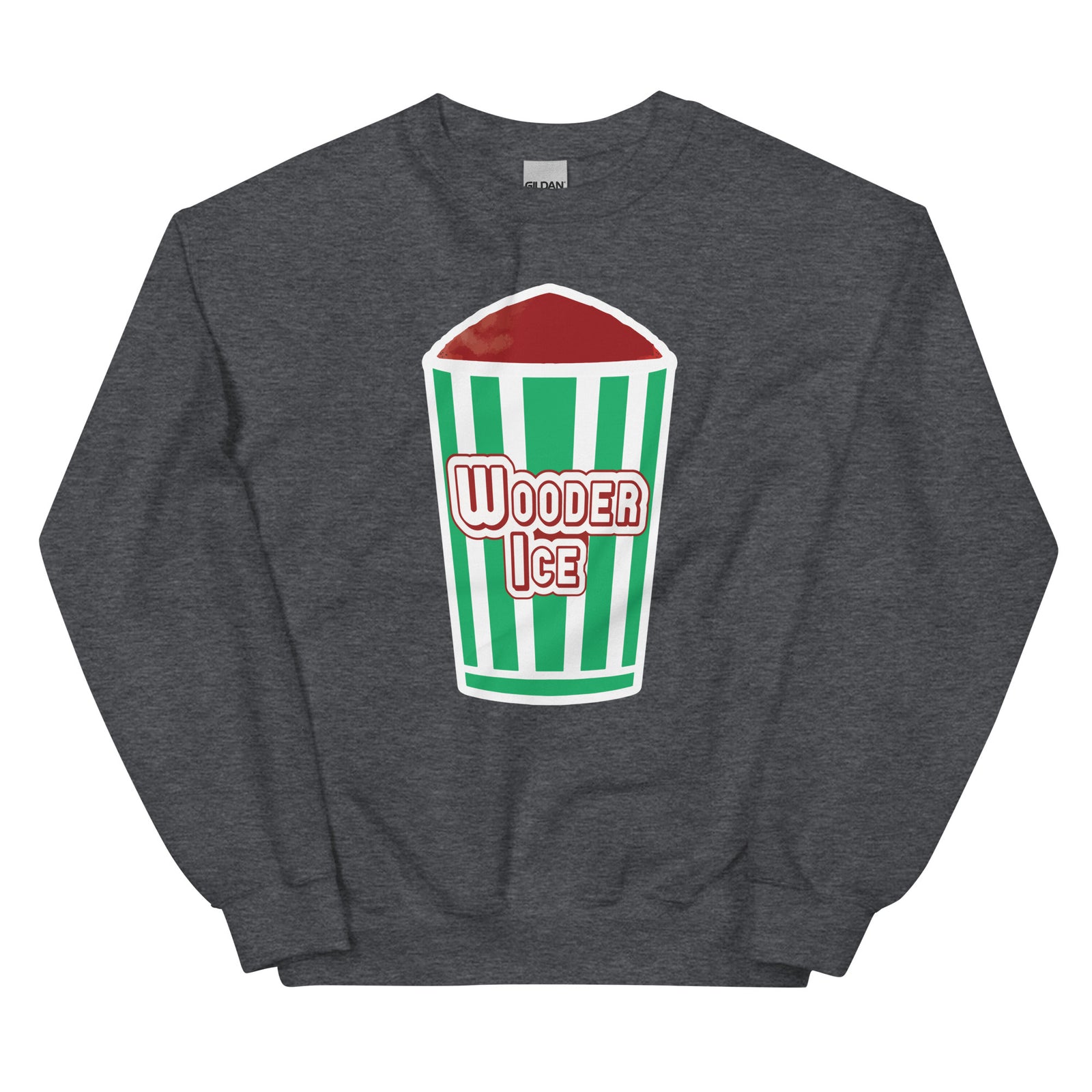 Philadelphia Philly wooder ice Rita's italian water ice dark heather grey sweatshirt Phillygoat