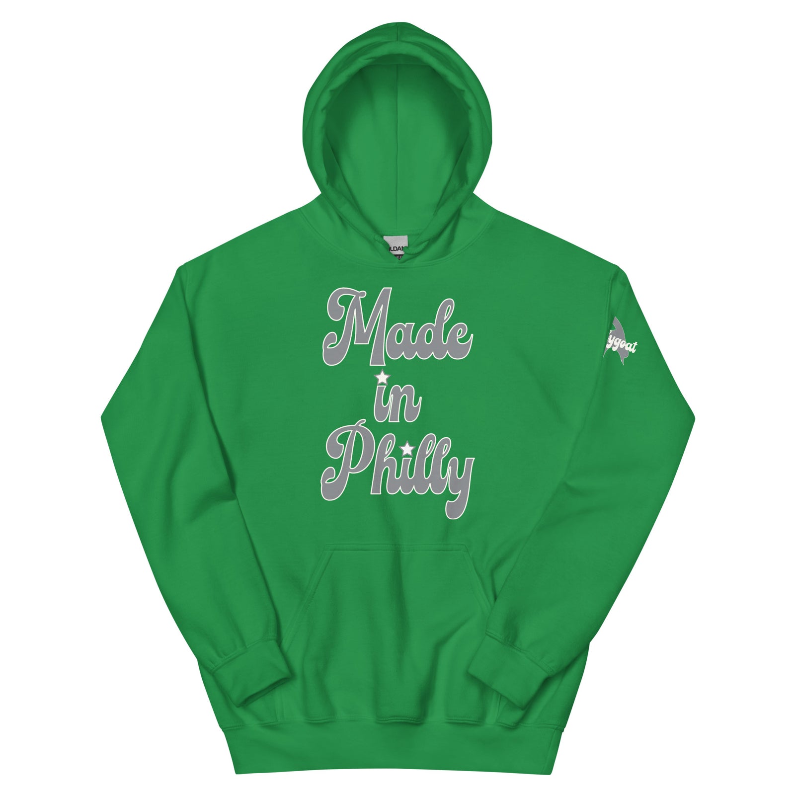 Made in Philly Philadelphia green hoodie Phillygoat
