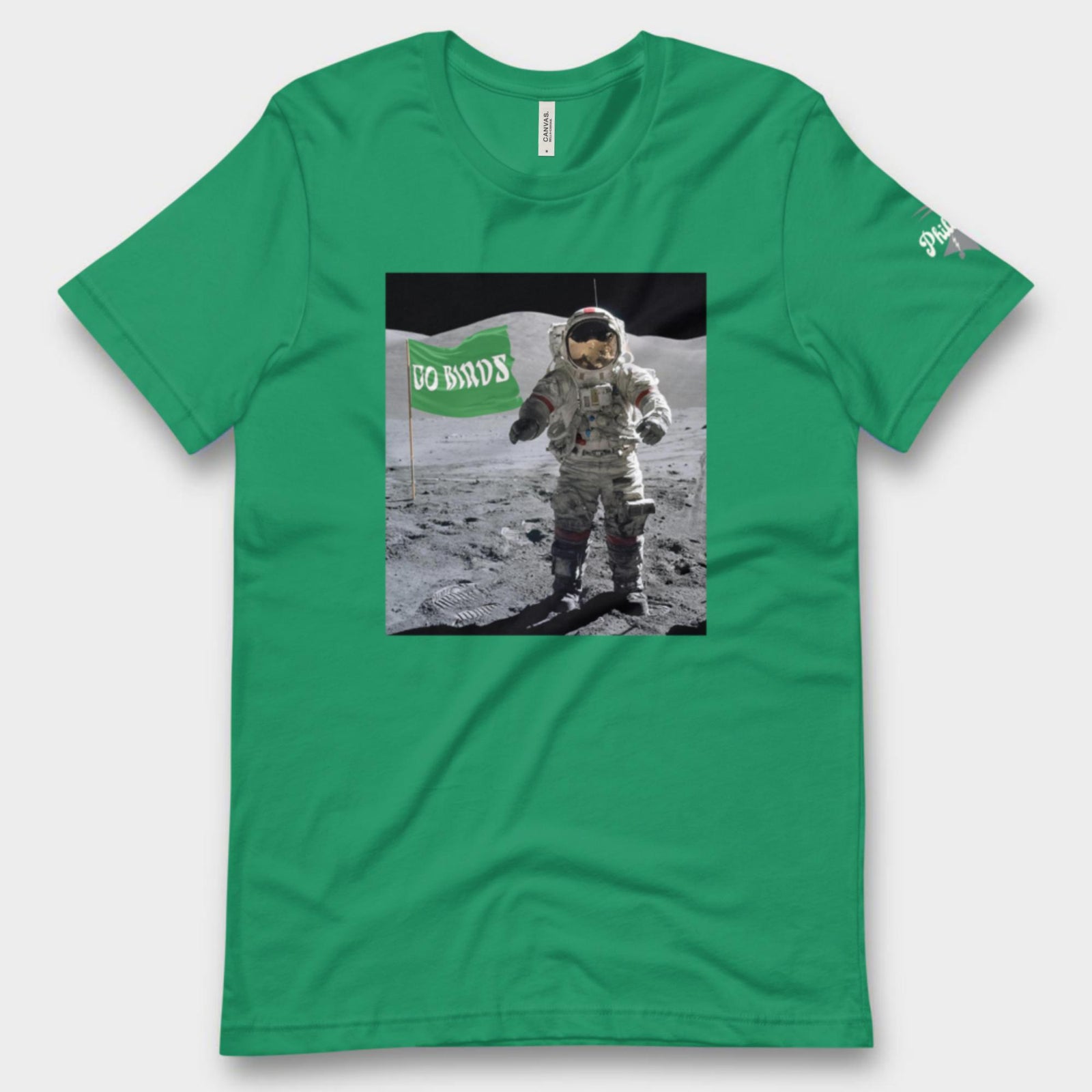 "Moon Man Birds Fan" Tee